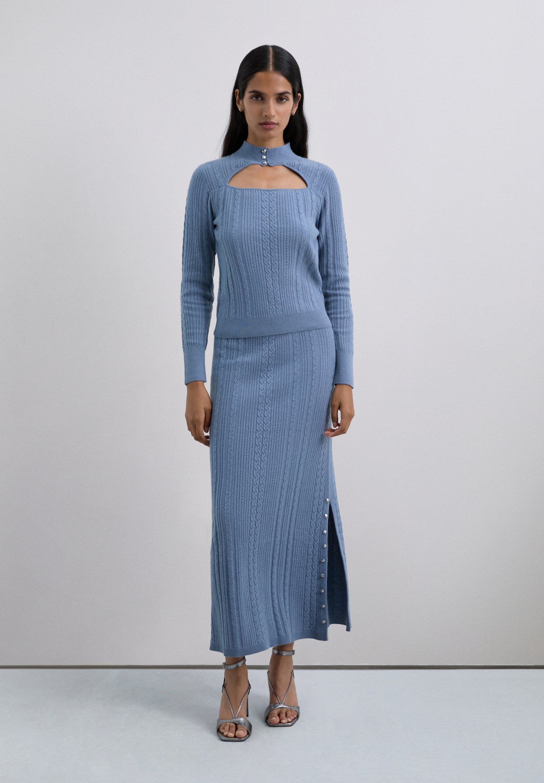 SCBUTBRAIDKNIT SKIRT