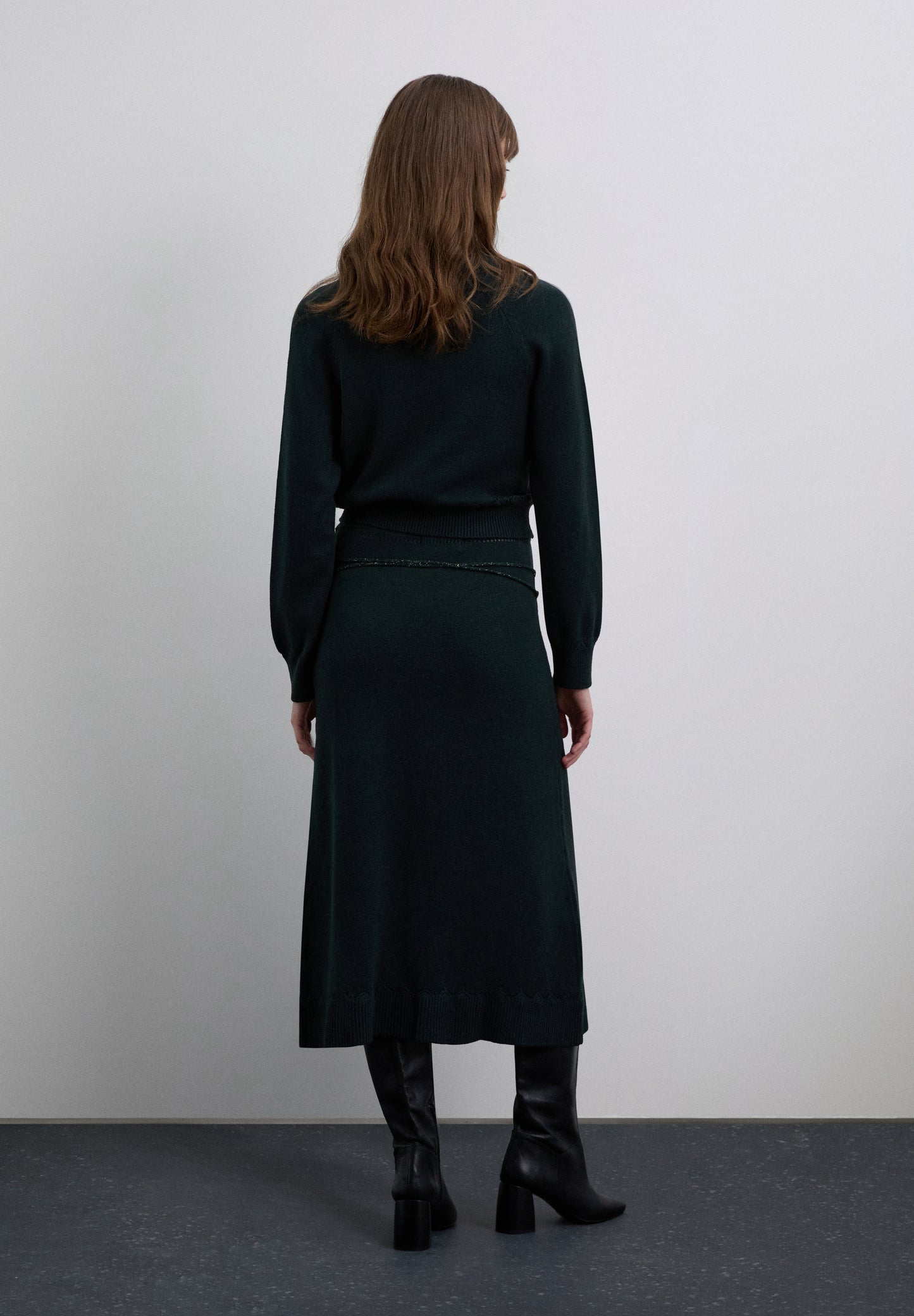 FALDA PUNTO CORDÓN METALIZADO