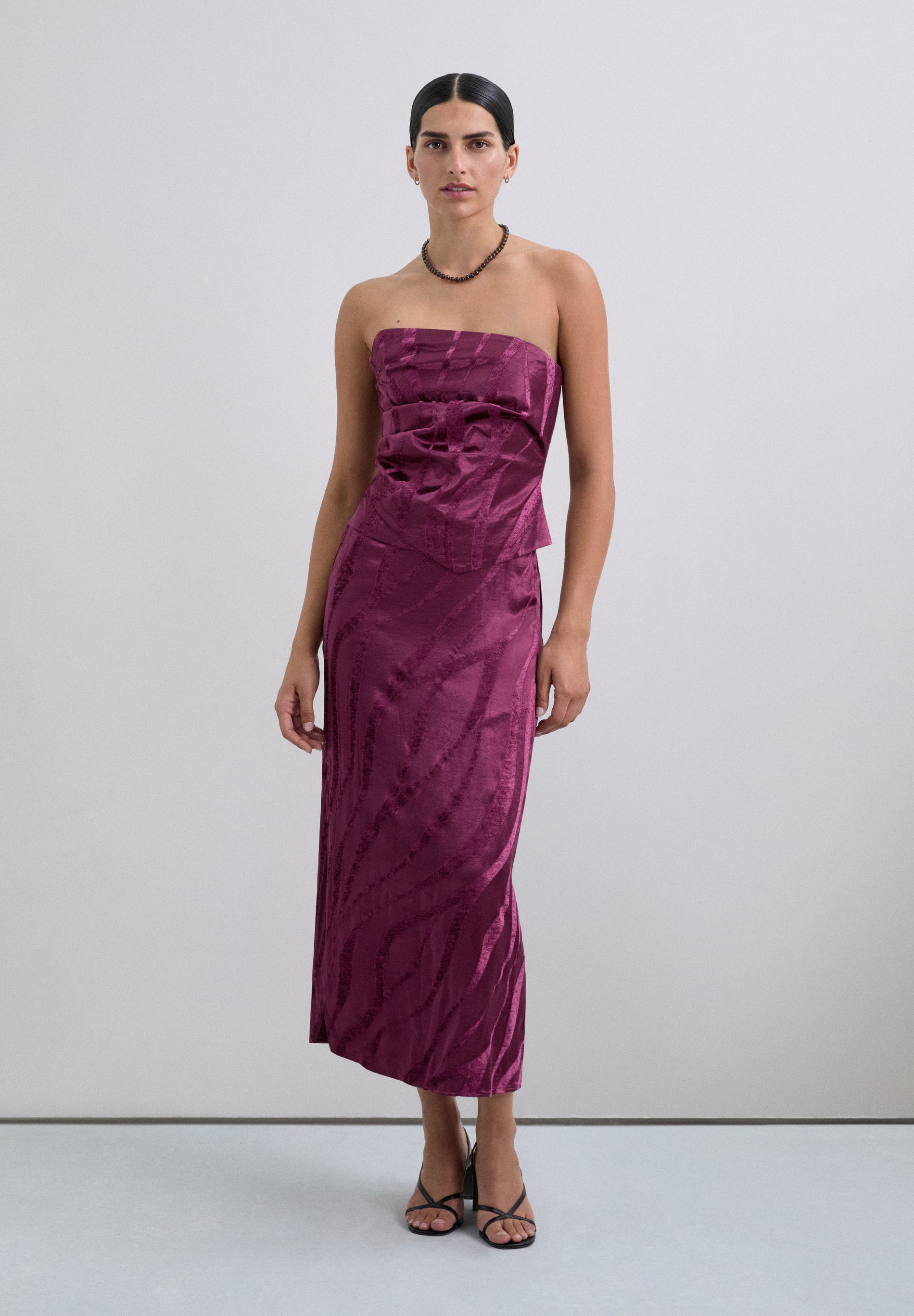 FALDA MIDI JACQUARD