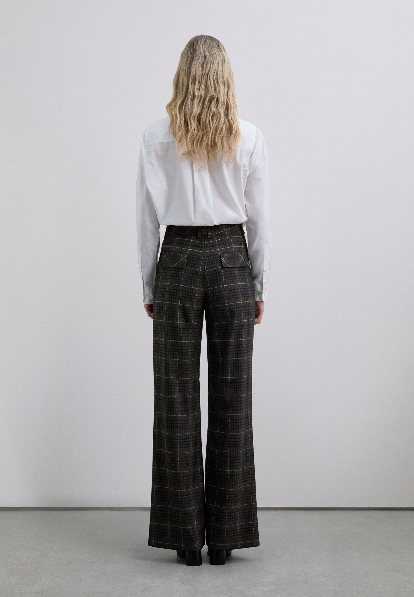 PANTALÓN RECTO CUADROS