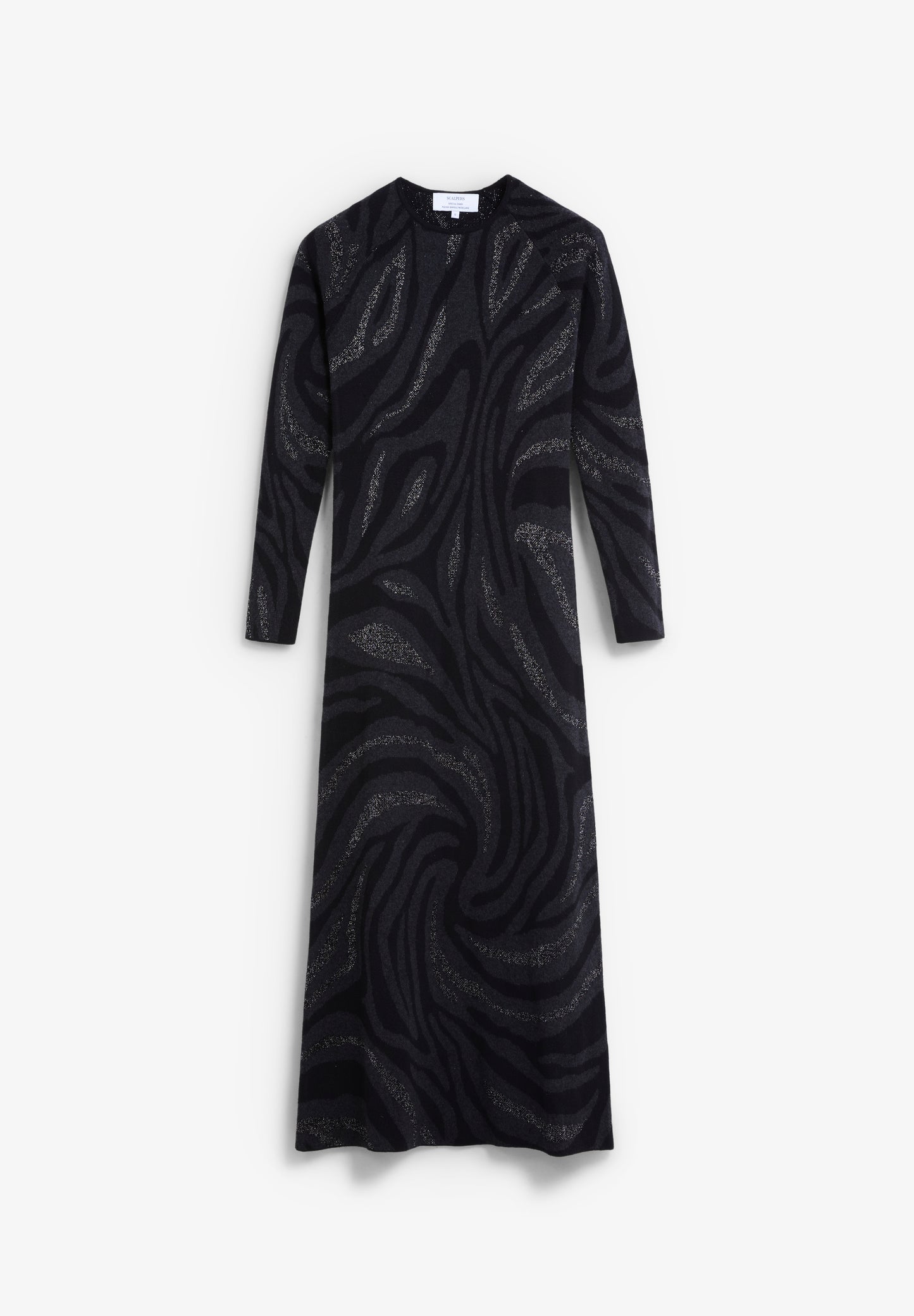 VESTIDO LARGO PUNTO ESTAMPADO