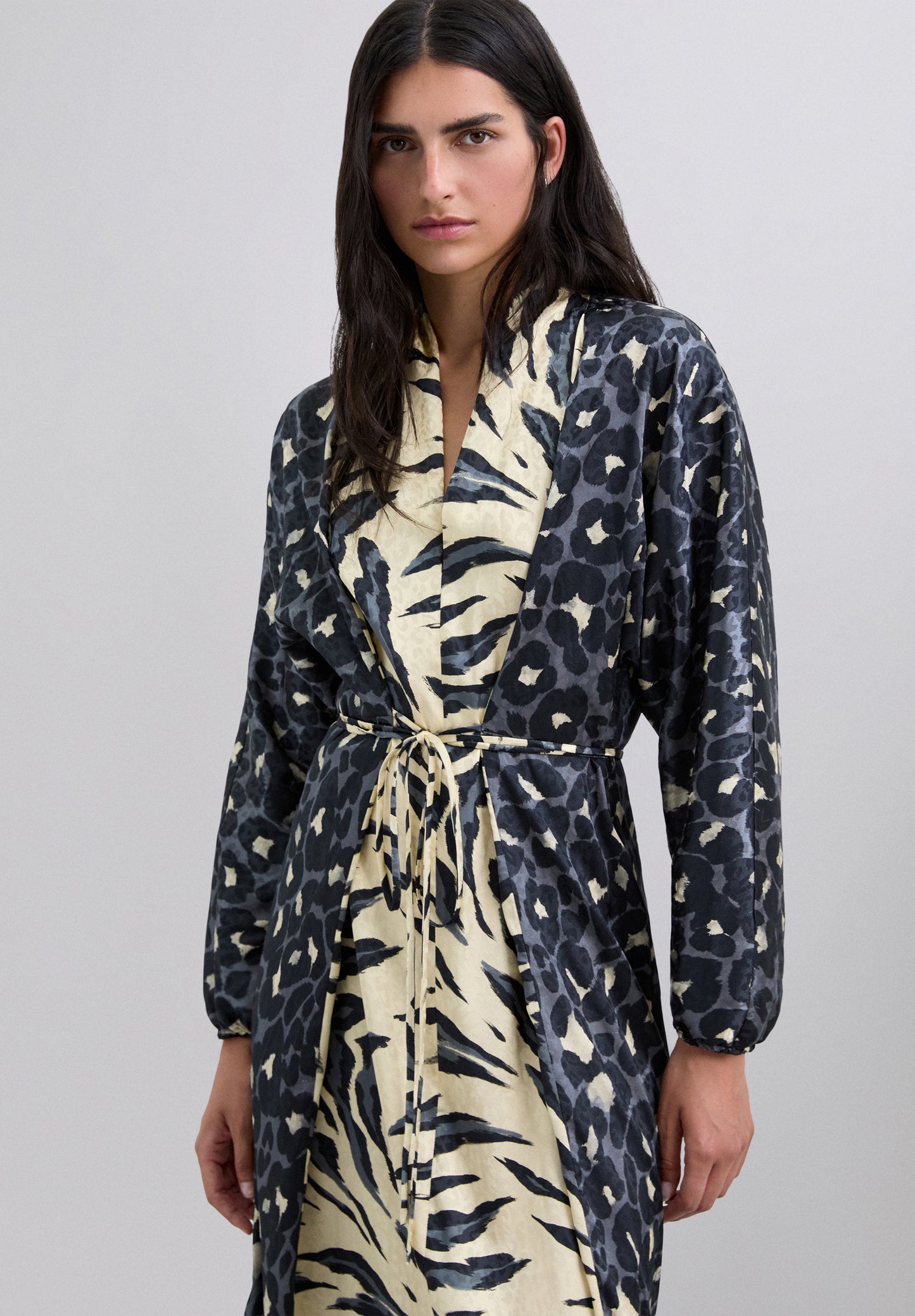 VESTIDO LARGO ANIMAL PRINT