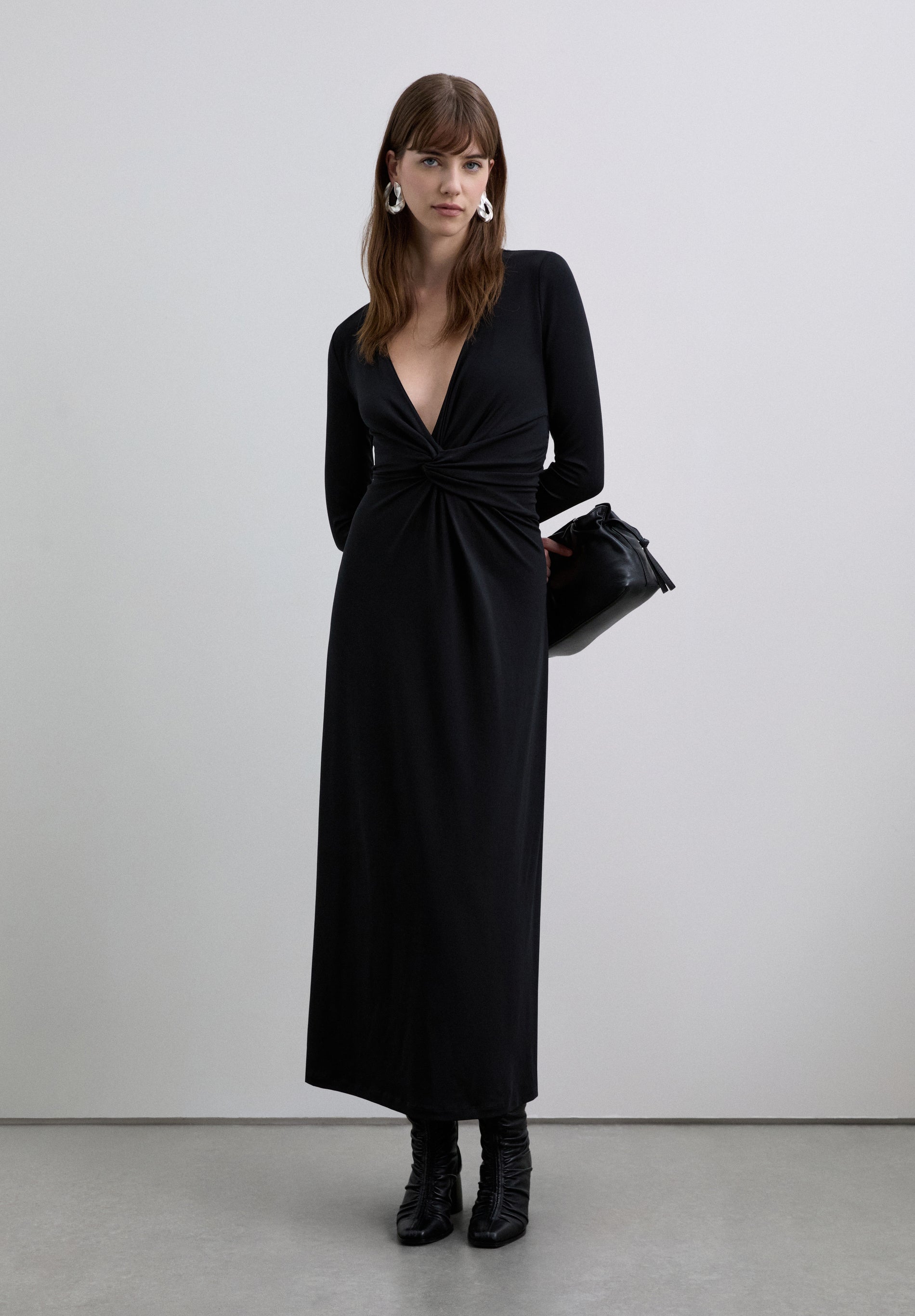 VESTIDO MIDI NUDO - Scalpers
