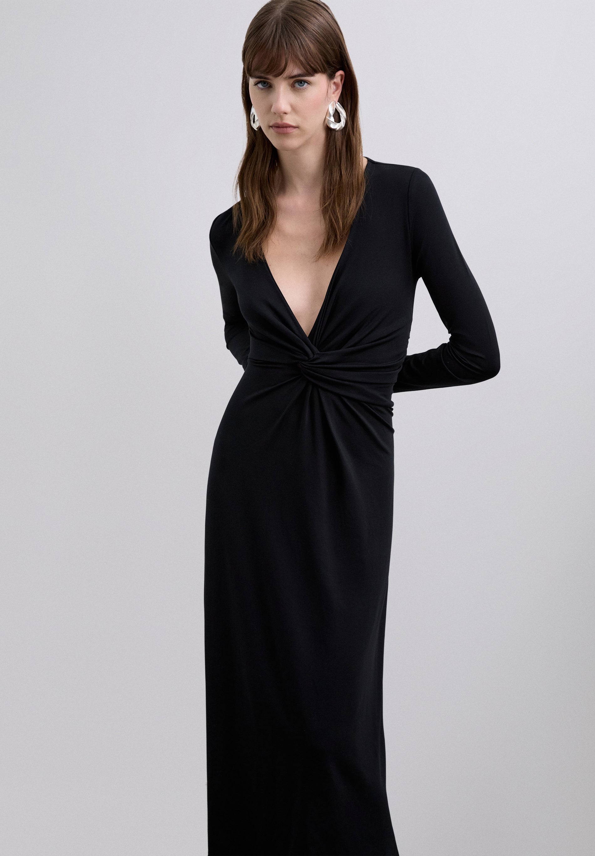 VESTIDO MIDI NUDO - Scalpers