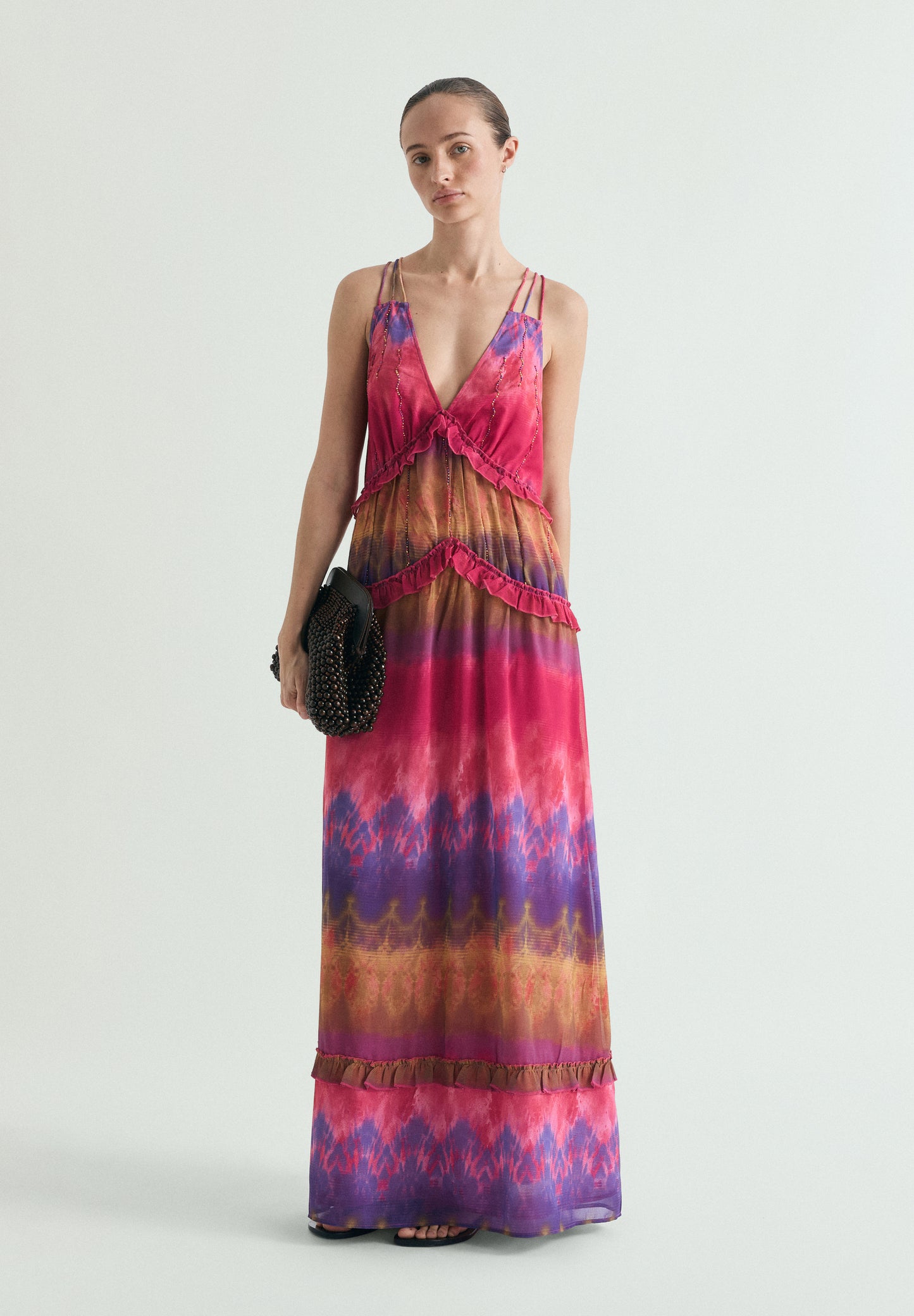 VESTIDO TIE DYE ABALORIOS