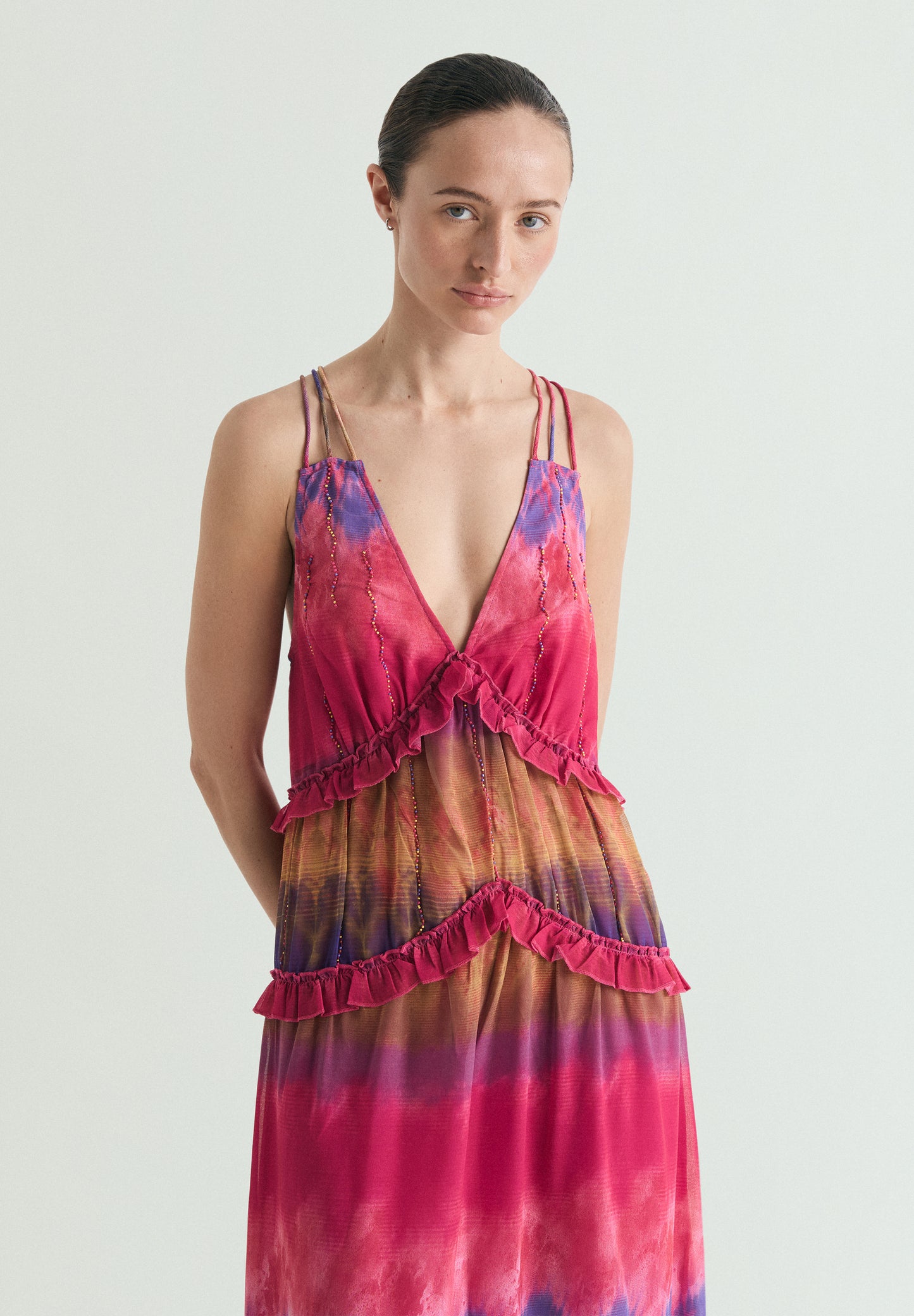 VESTIDO TIE DYE ABALORIOS