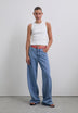 PANTALÓN DENIM TIRO MEDIO