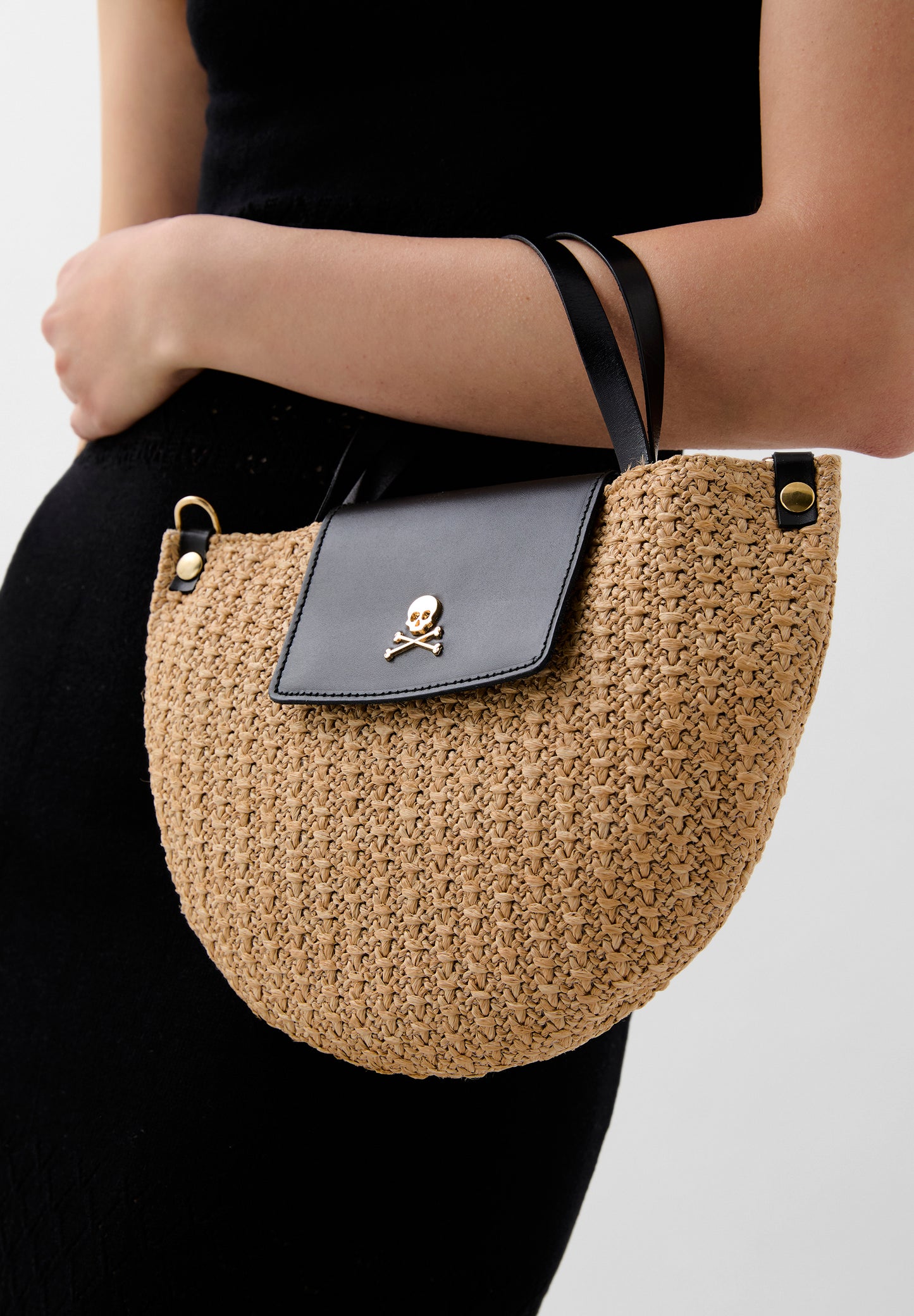 BOLSO RAFIA MEDIA LUNA