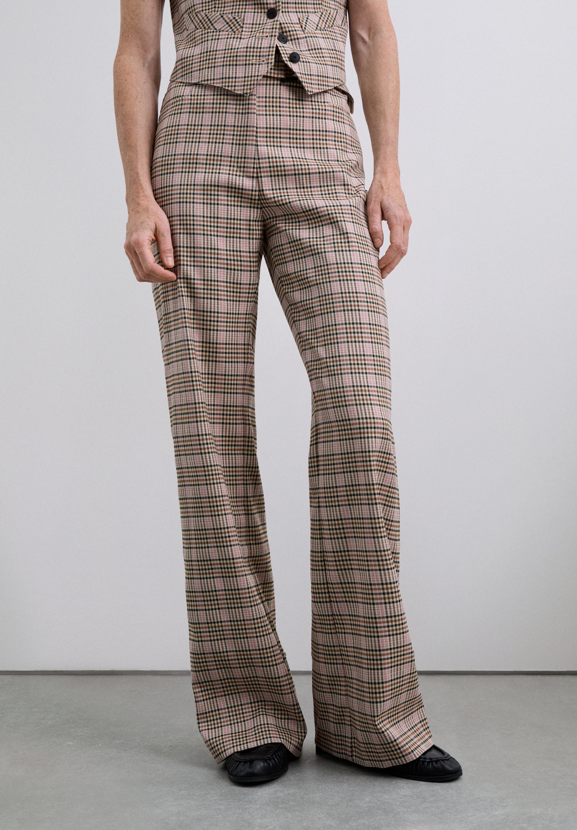 PANTALÓN CAMPANA CUADROS - Scalpers