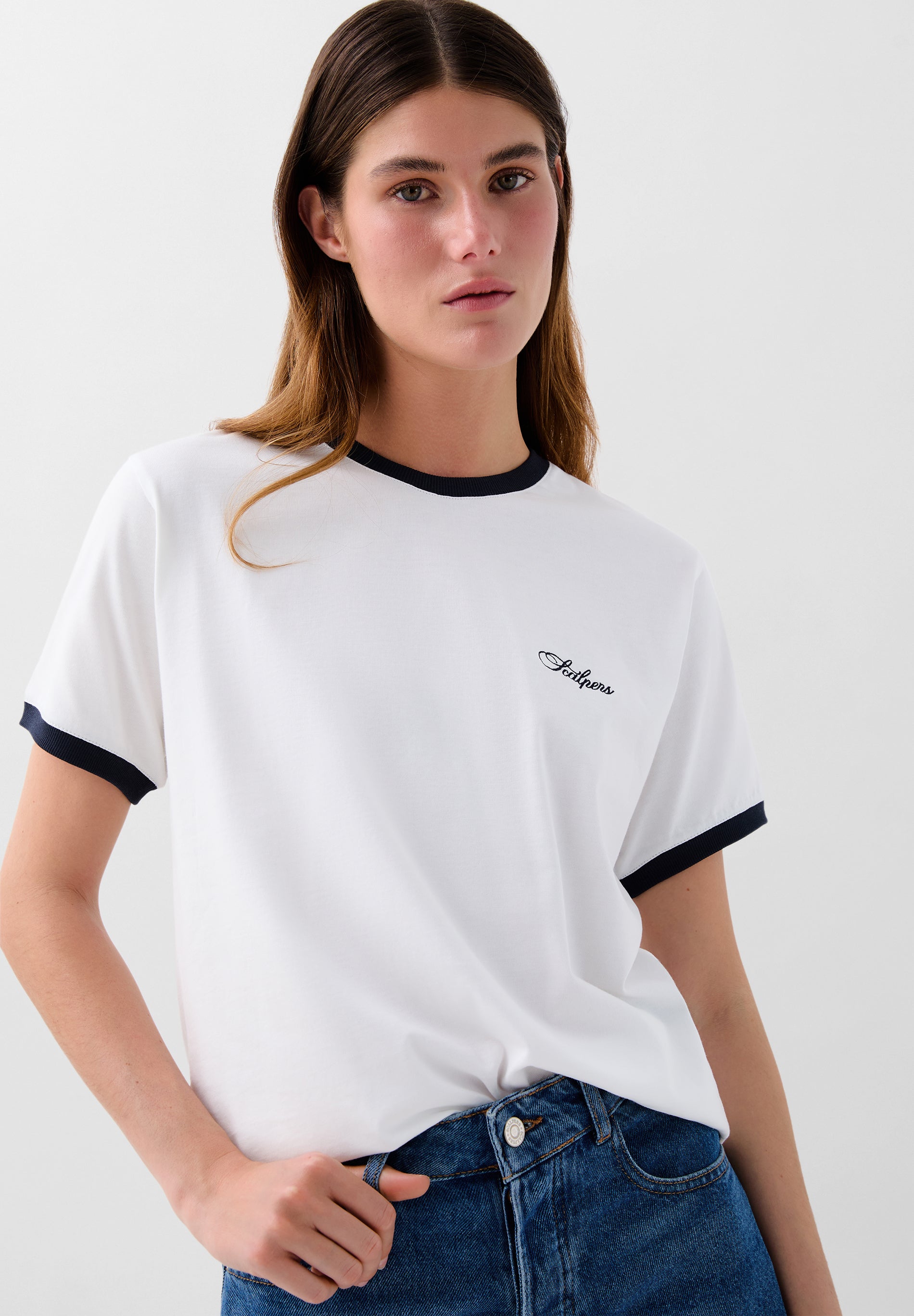 CAMISETA BICOLOR RIB CONTRASTE