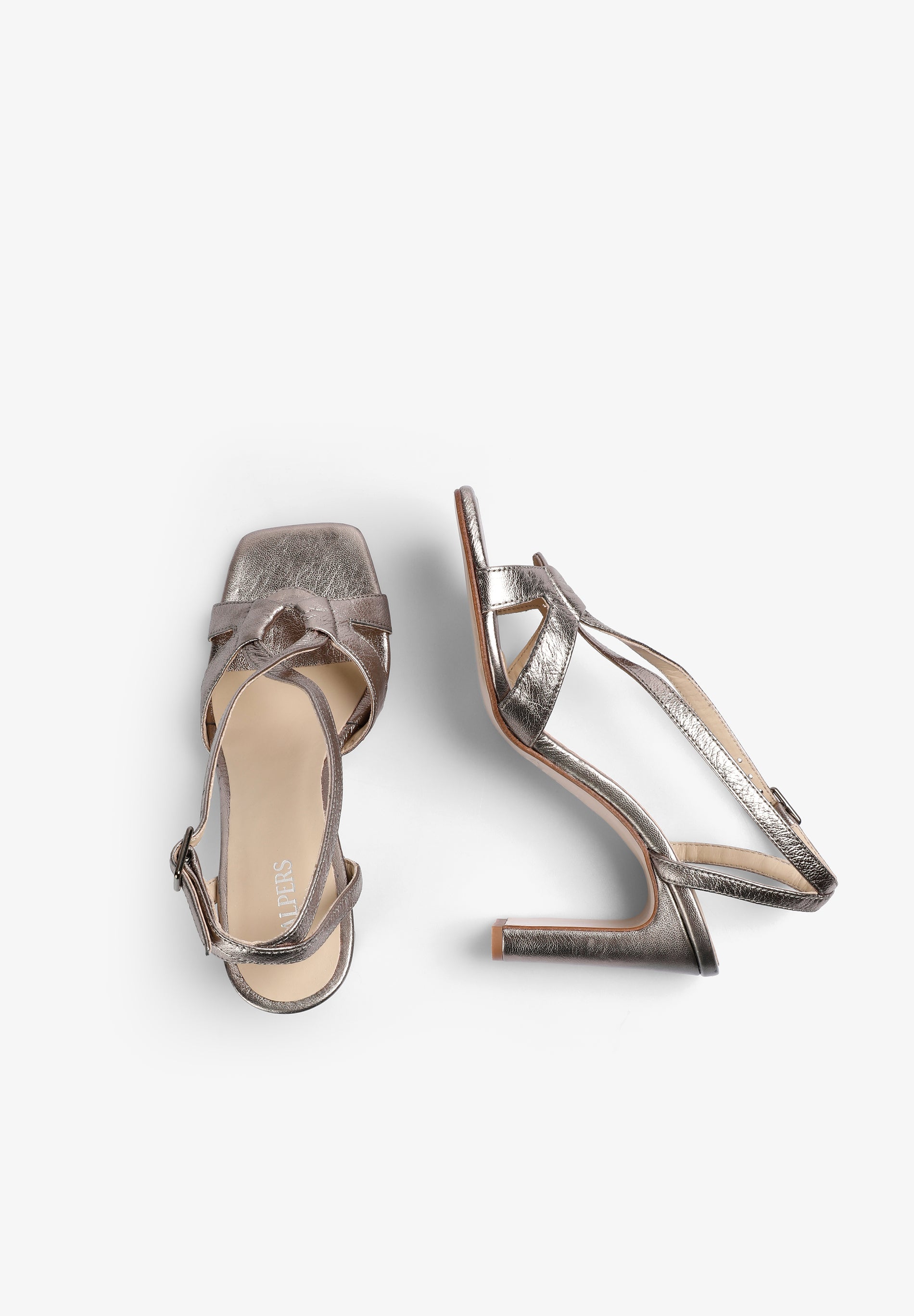 SANDALIA DE TACÓN 100% PIEL