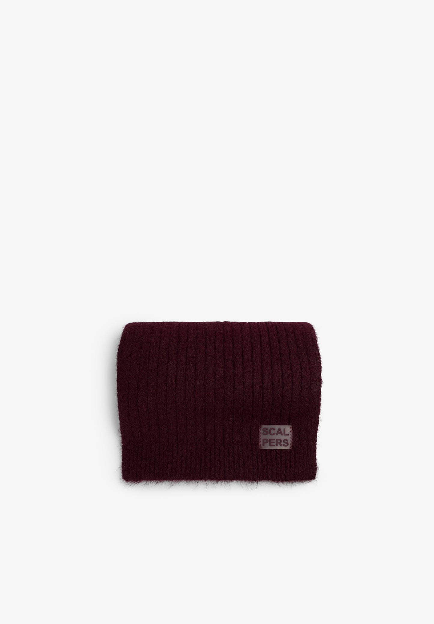 BUFANDA BURGUNDY RIB