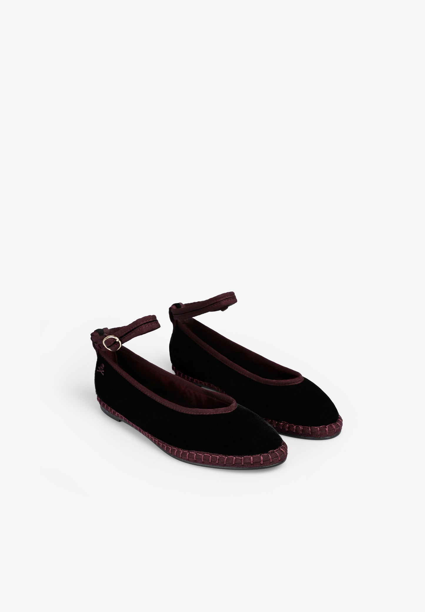 SCVELVETSTRAPANKLE SLIPPER