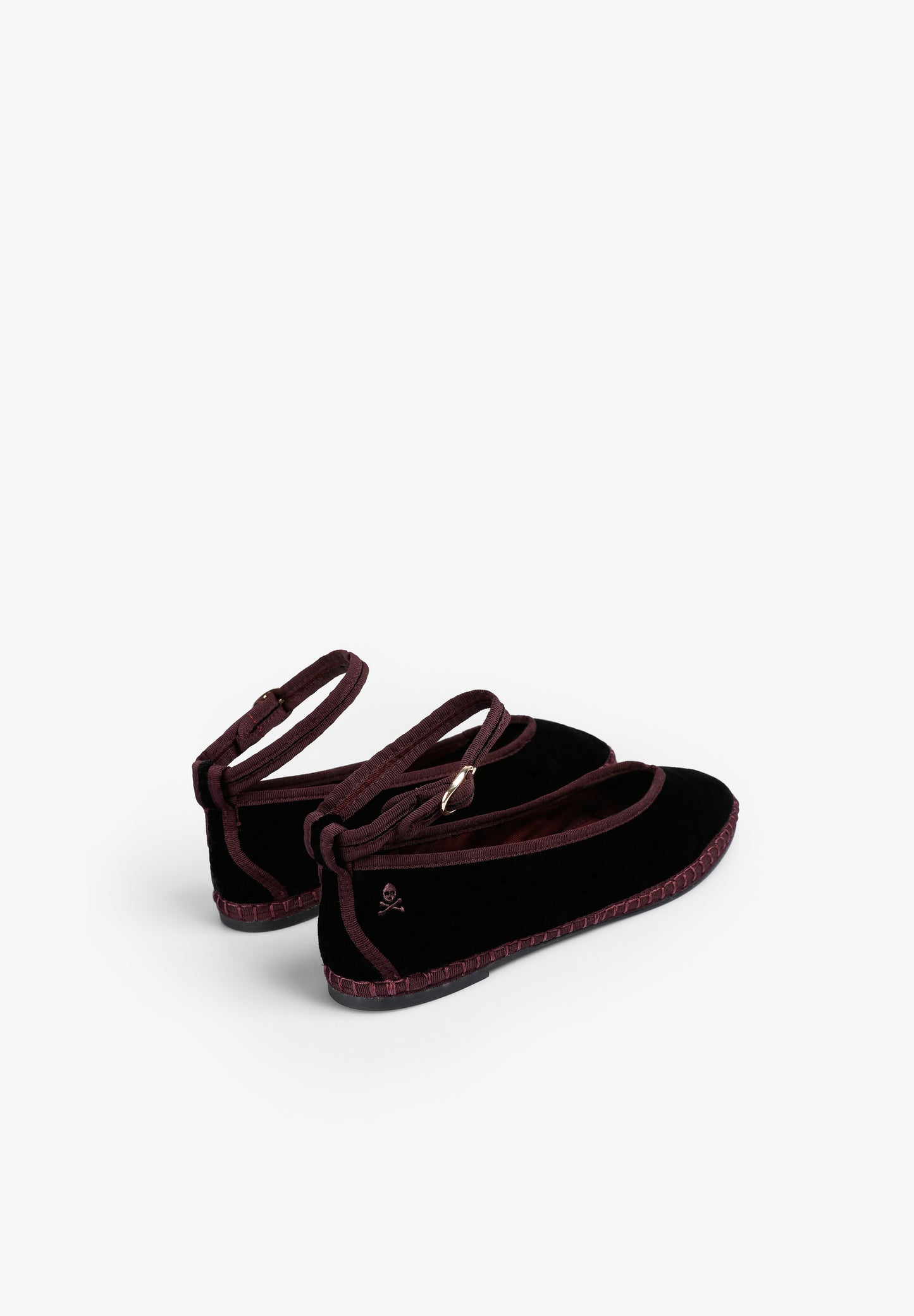 SCVELVETSTRAPANKLE SLIPPER
