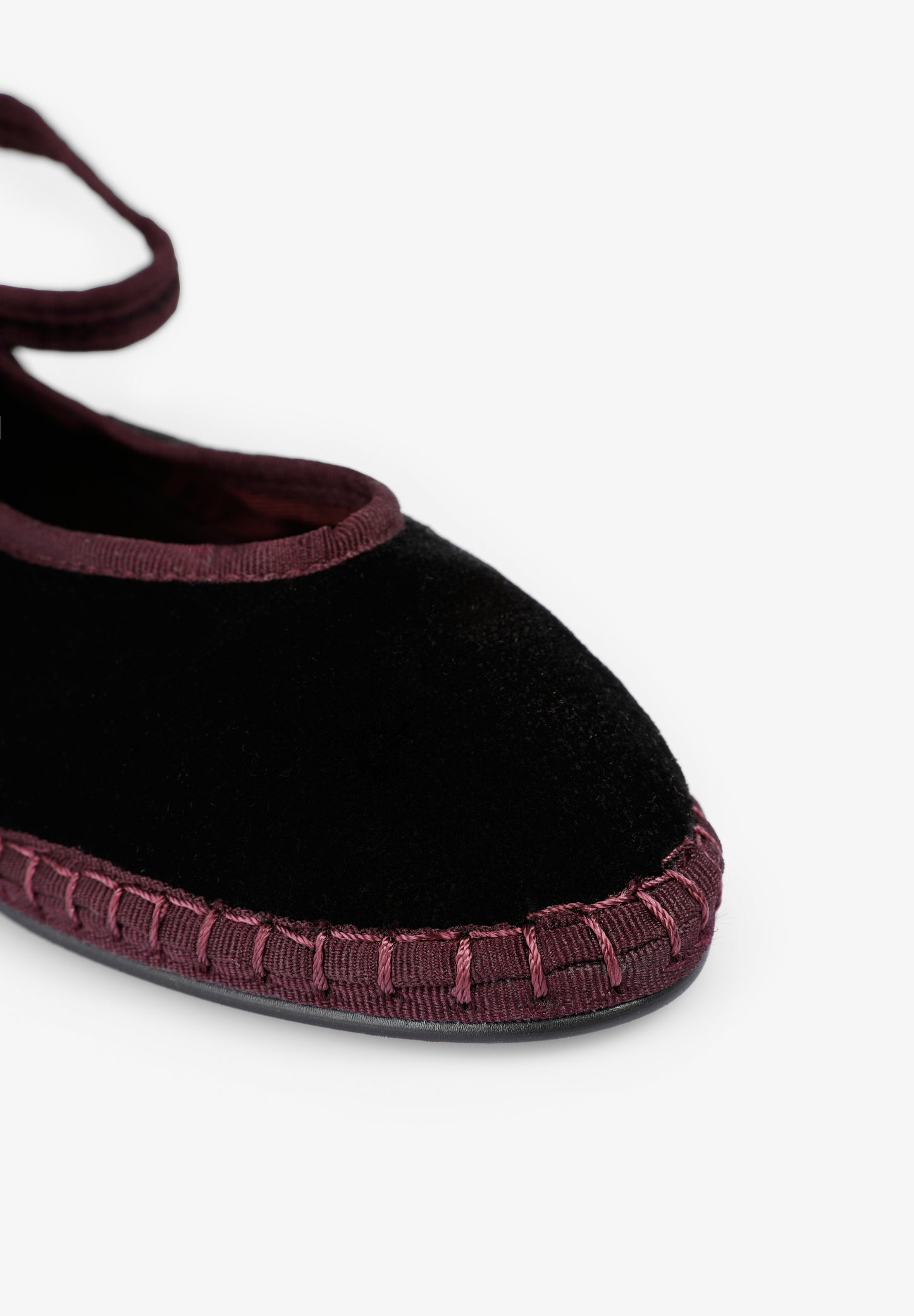 SCVELVETSTRAPANKLE SLIPPER