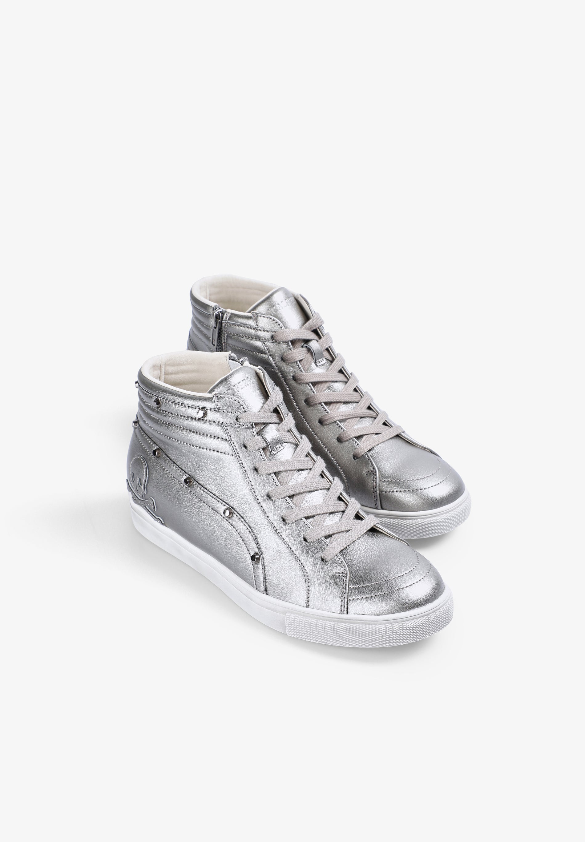 SNEAKERS ALTAS PIEL CALAVERA - Scalpers