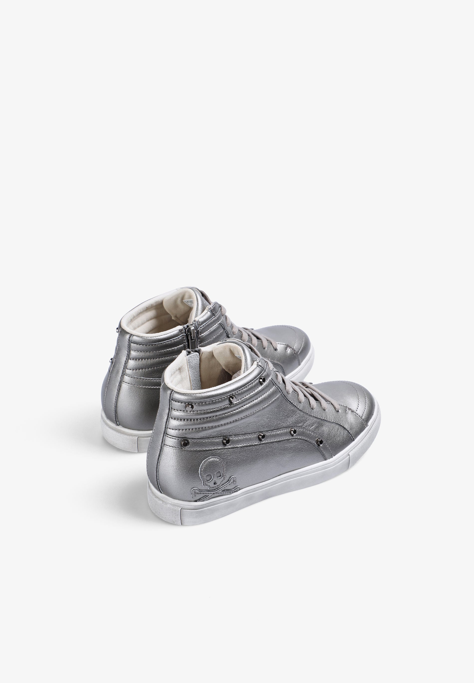SNEAKERS ALTAS PIEL CALAVERA - Scalpers