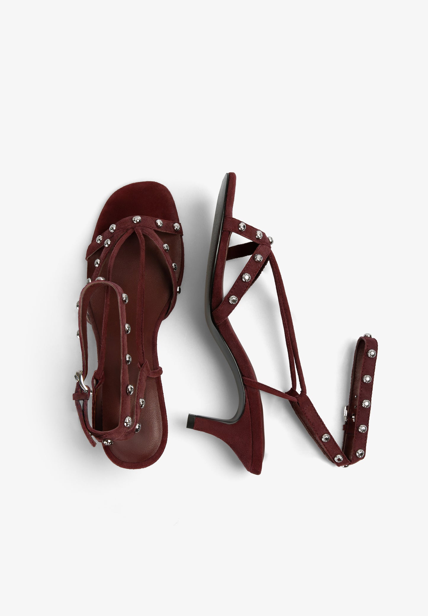 SANDALIA DE TACÓN CON STRASS