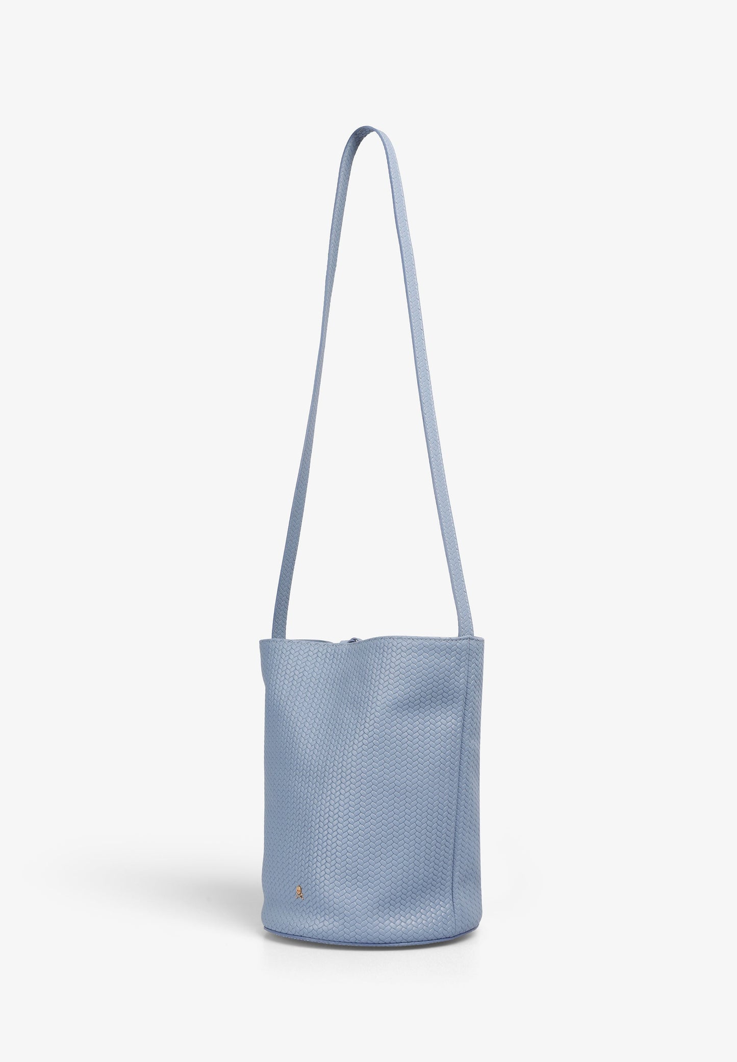 BOLSO CUBO 100% PIEL TRENZADO