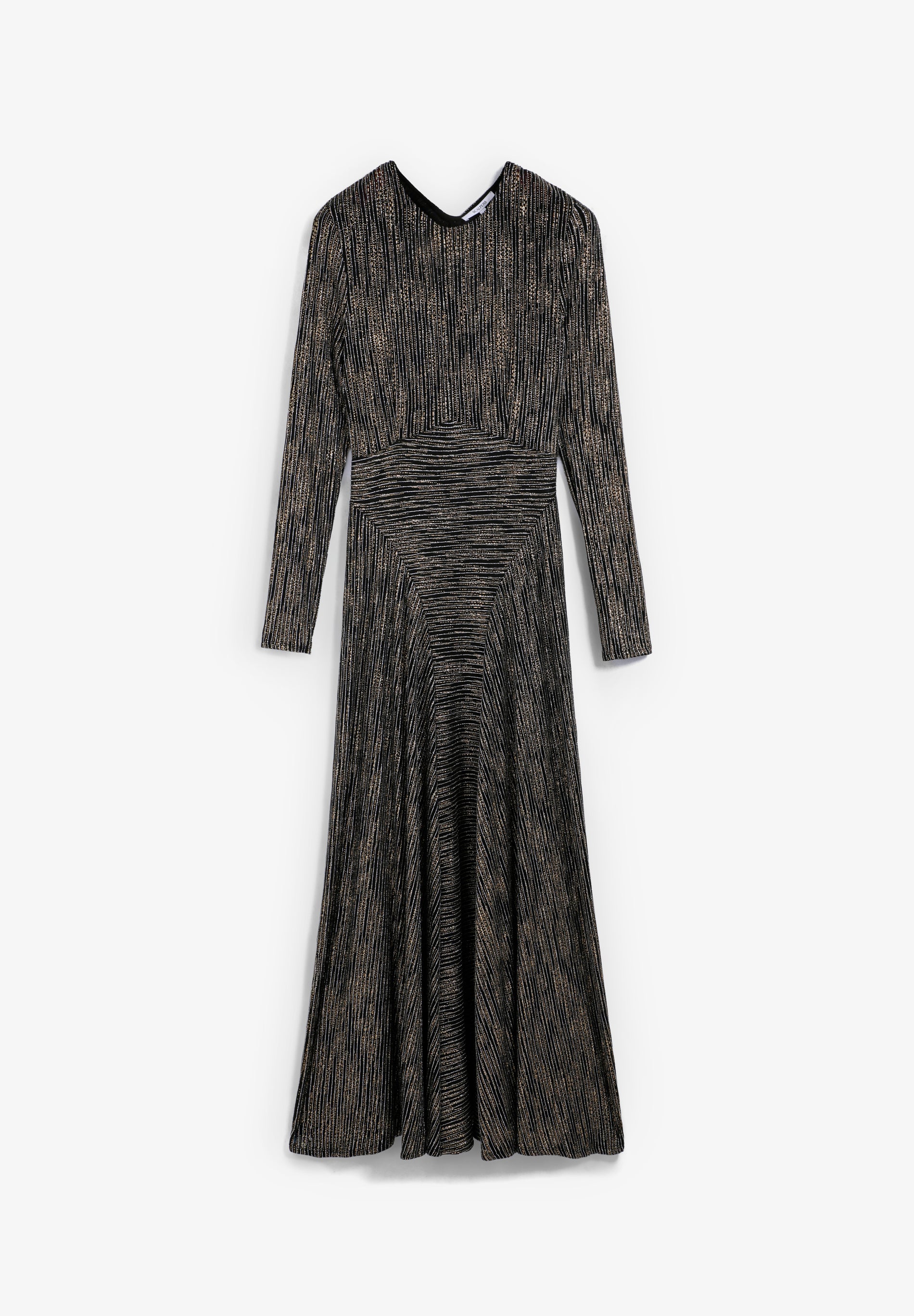 VESTIDO RAYAS METALIZADO