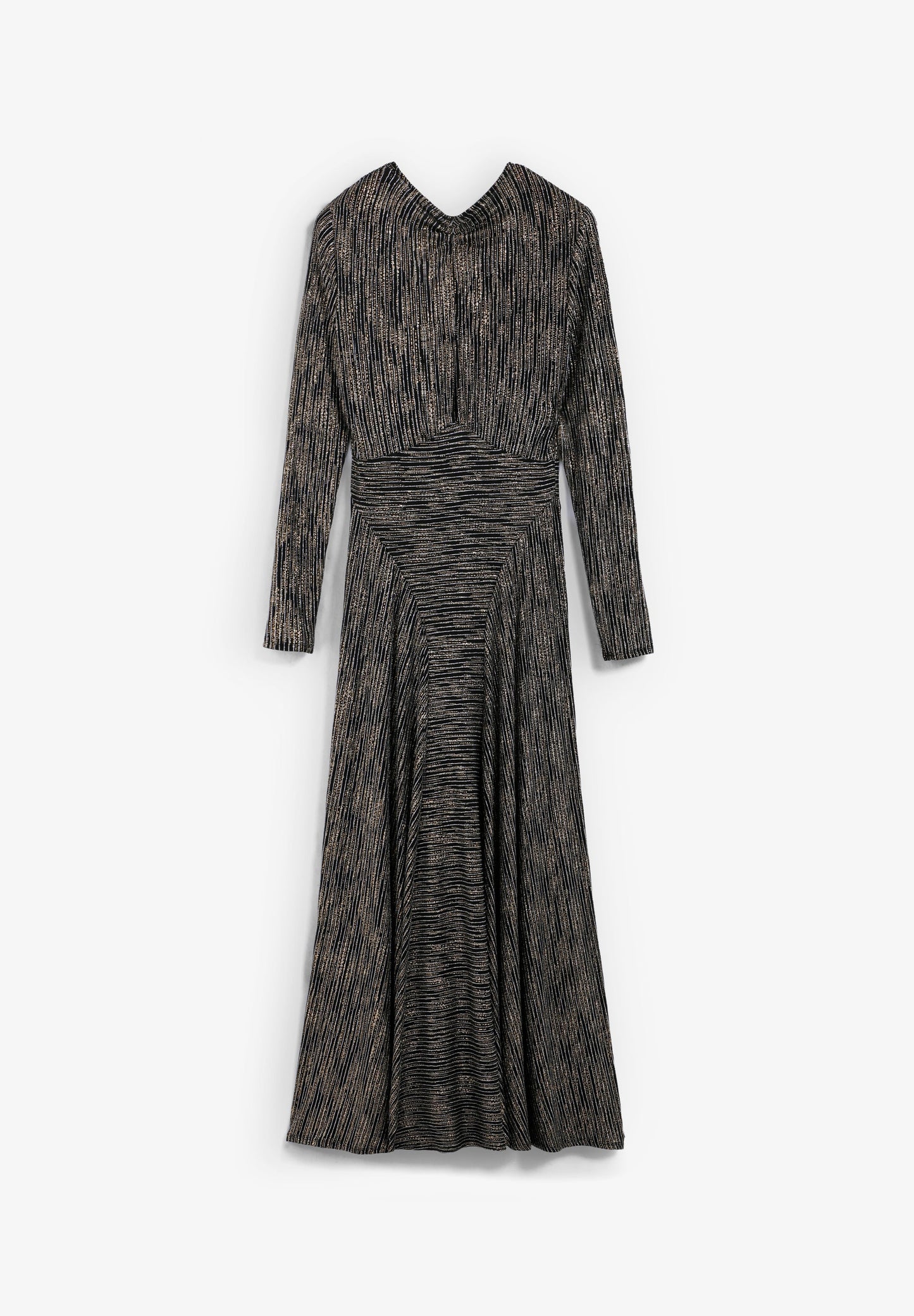 VESTIDO RAYAS METALIZADO