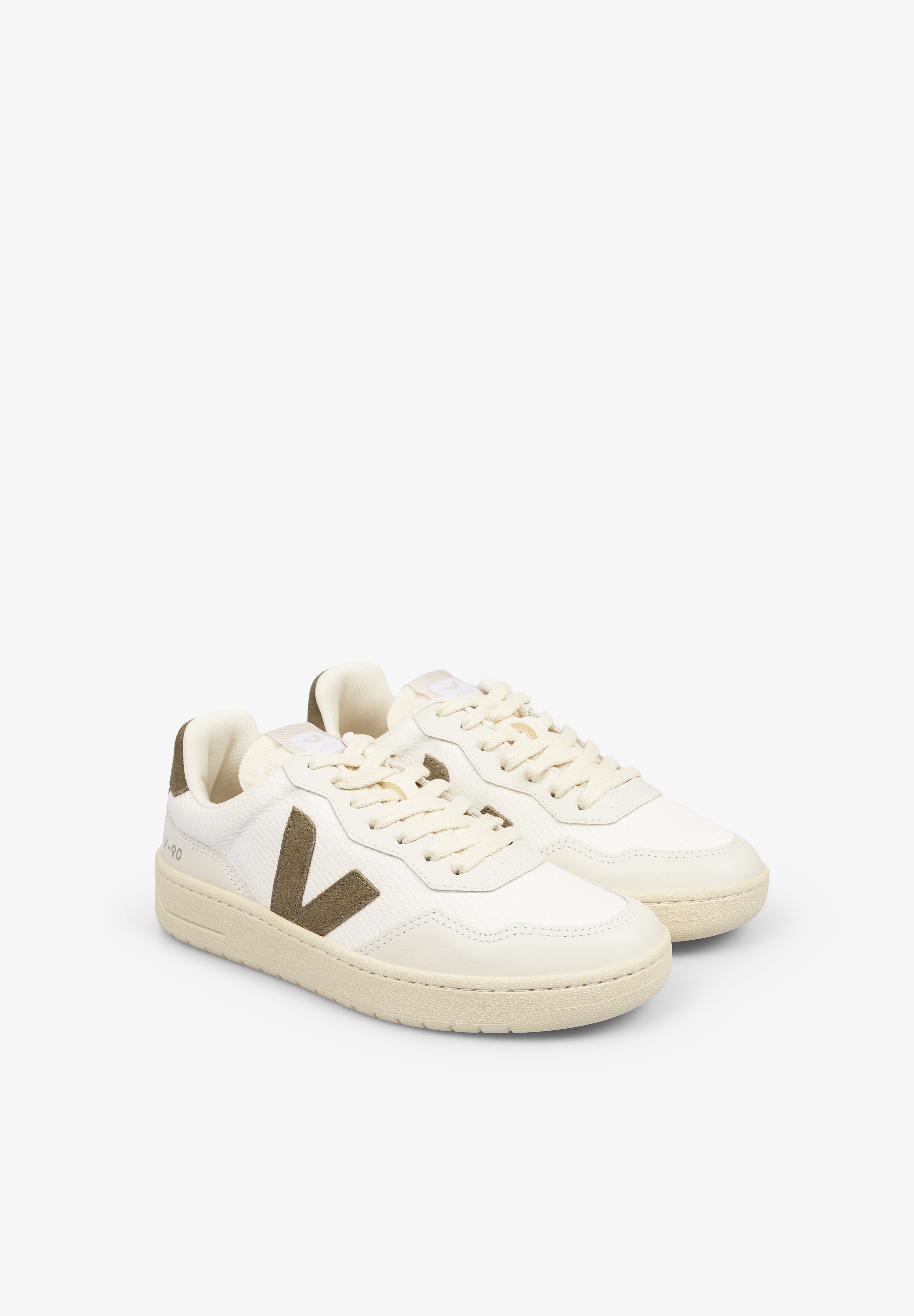 VEJA | V-90 B-MESH WHITE_KAKI - Scalpers