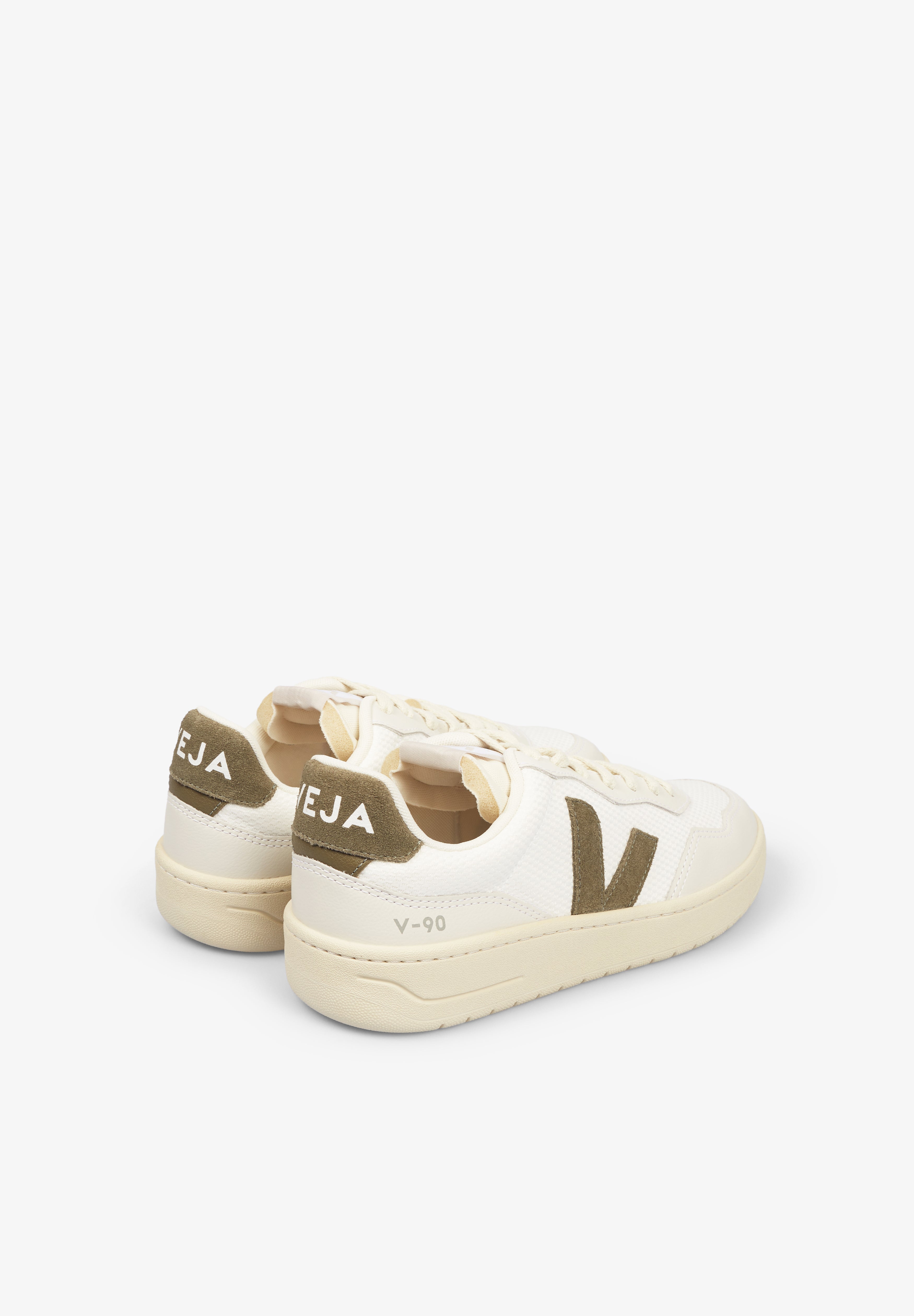 VEJA | V-90 B-MESH WHITE_KAKI - Scalpers