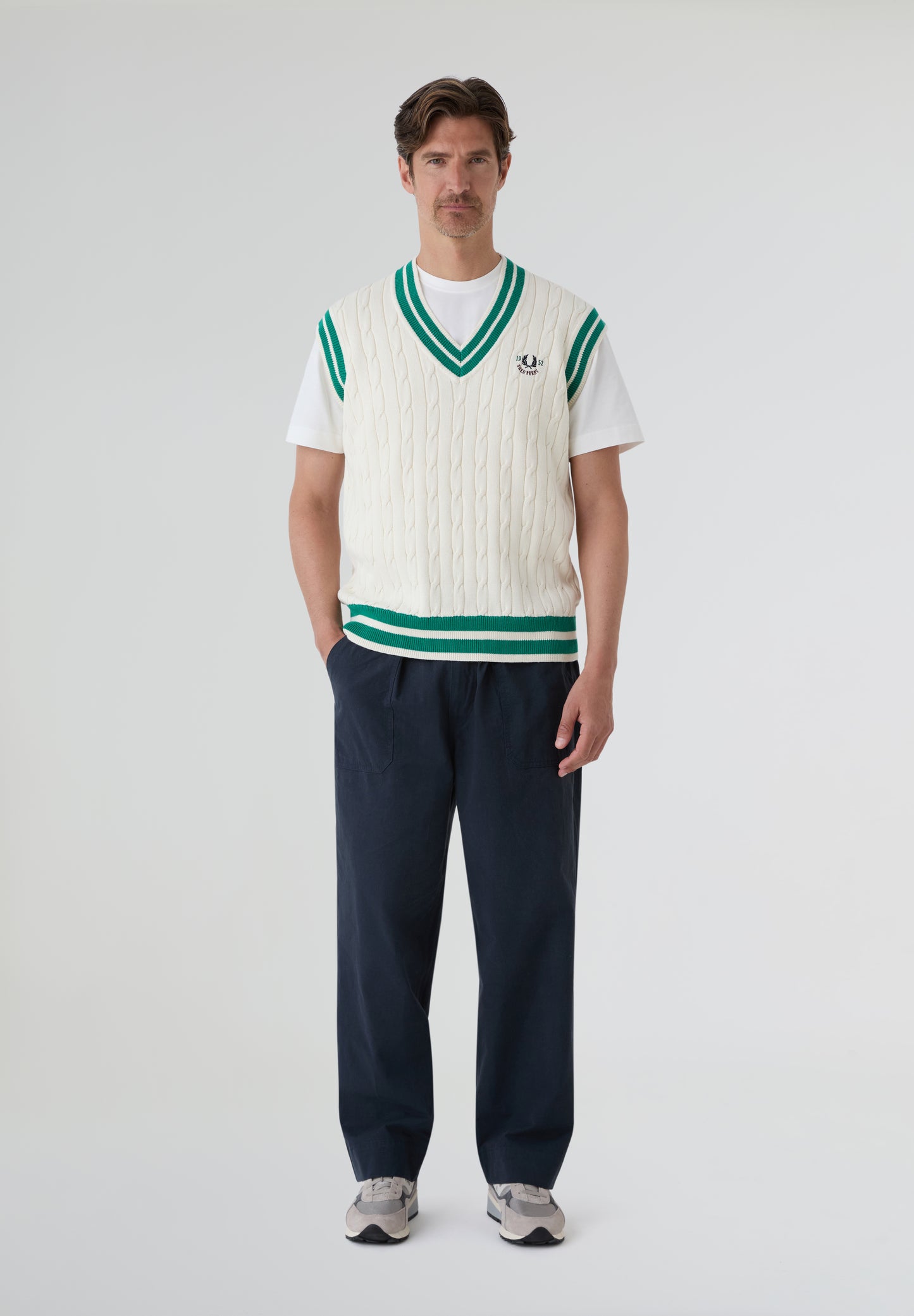 FRED PERRY | CHALECO CABLE KNIT TENNNIS