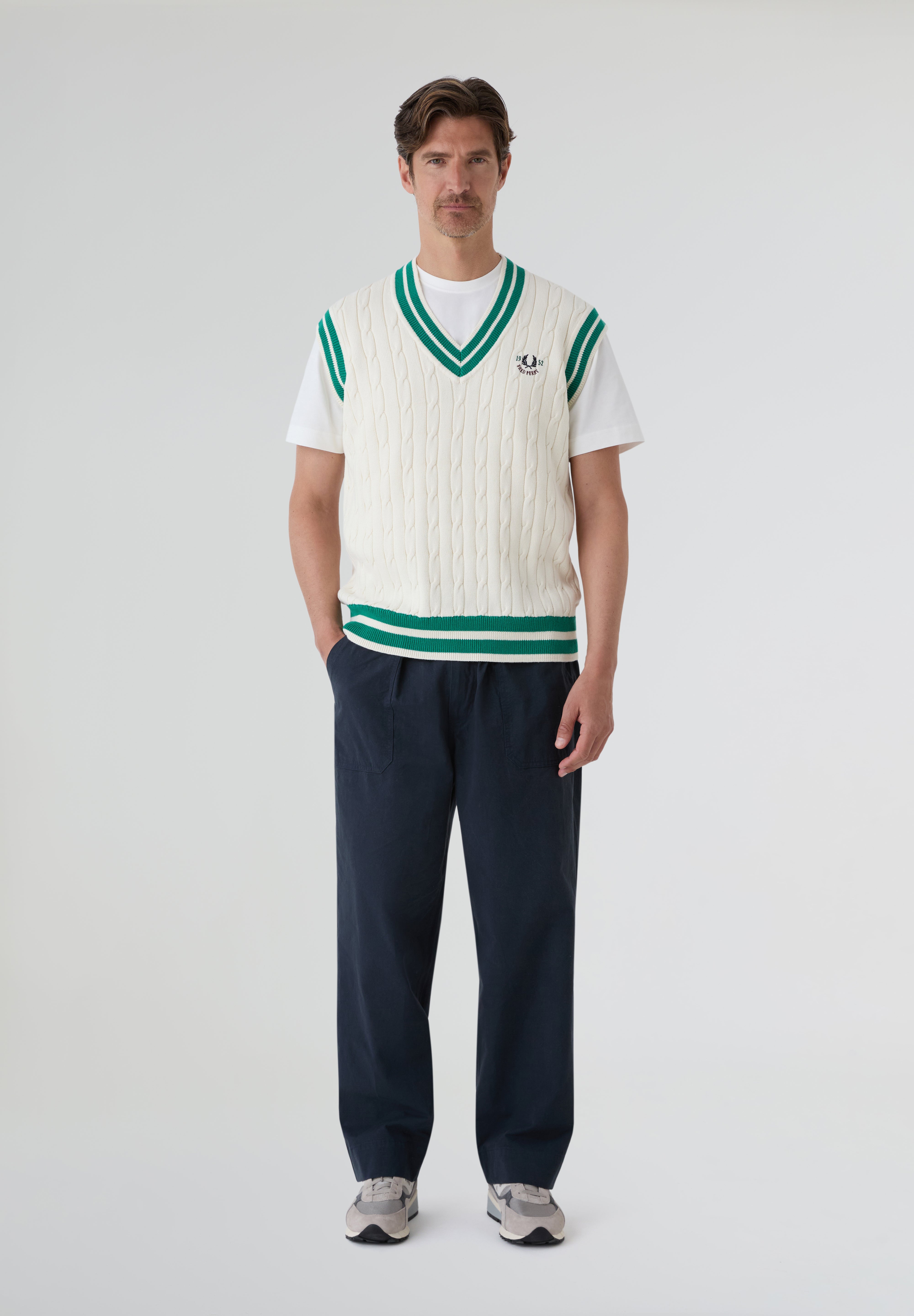 FRED PERRY | CHALECO CABLE KNIT TENNNIS