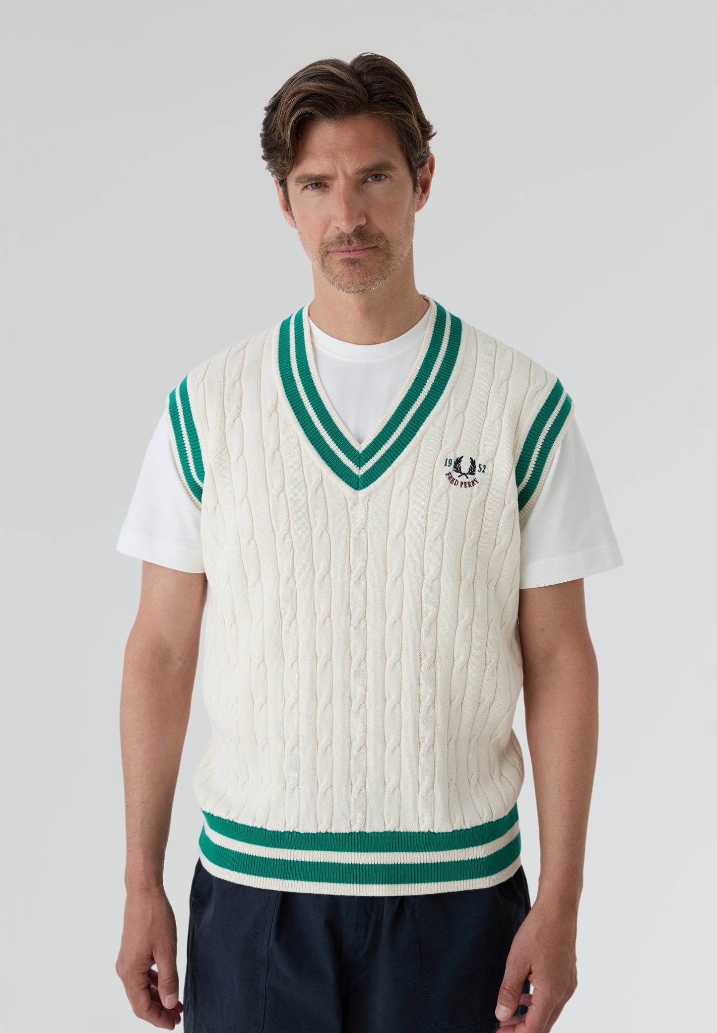 FRED PERRY | CHALECO CABLE KNIT TENNNIS