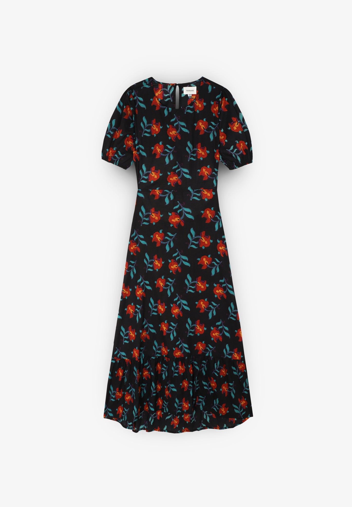 BABBAKI | VESTIDO BLACK FLOWERS