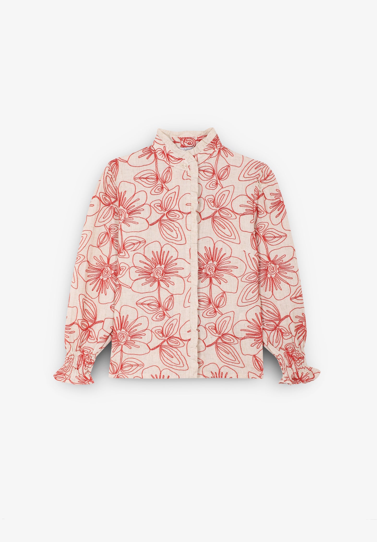 VANÓ STUDIO | CAMISA BORDADA ROJA