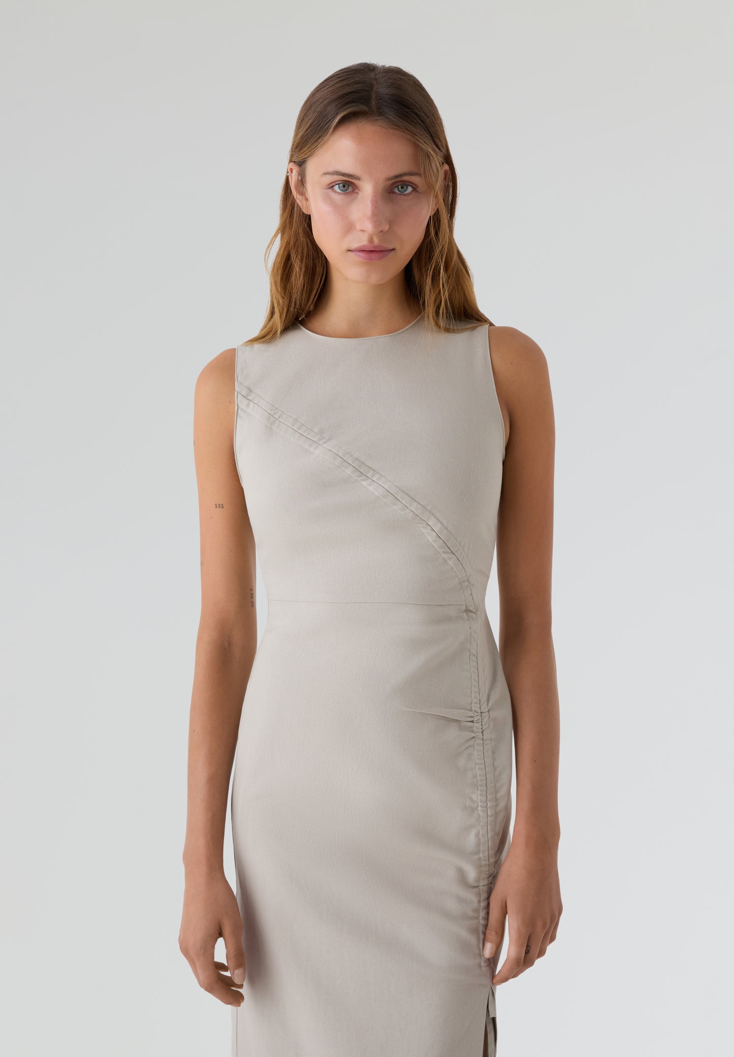 RAMSOS | VESTIDO LARGO GATHERED