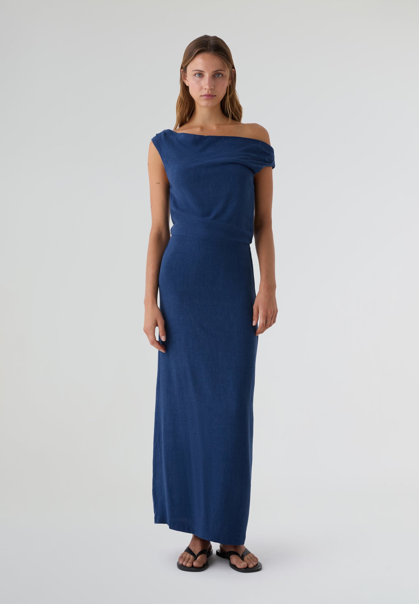 RAMSOS | VESTIDO ASIMÉTRICO DE LINO