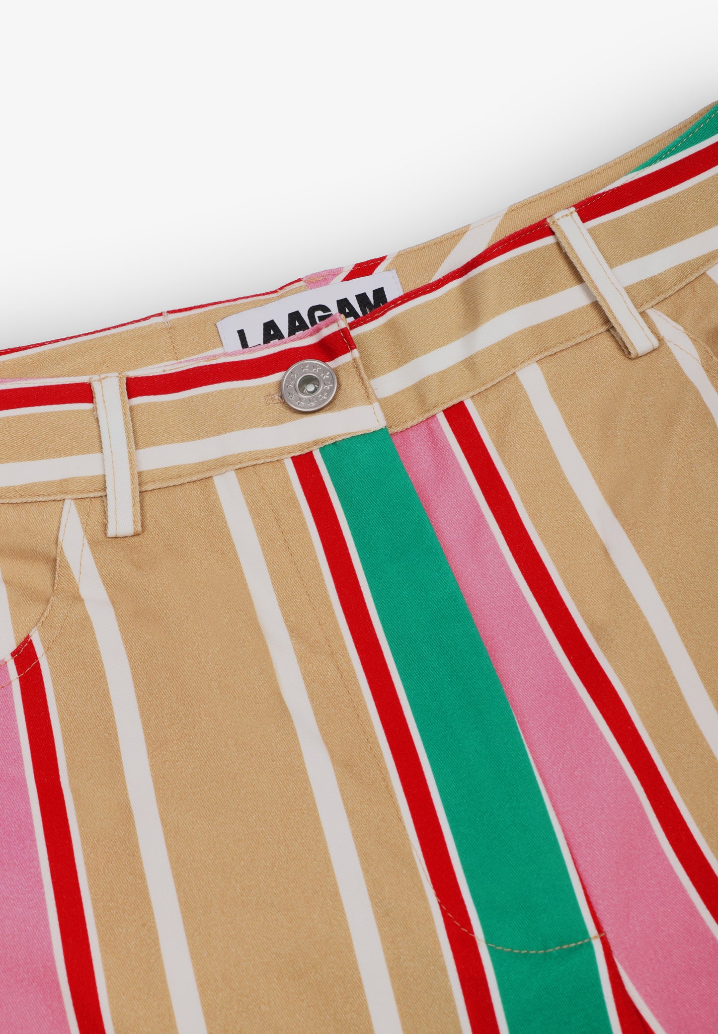 LAAGAM | PANTALÓN LEROY BROWN STRIPED TWILL