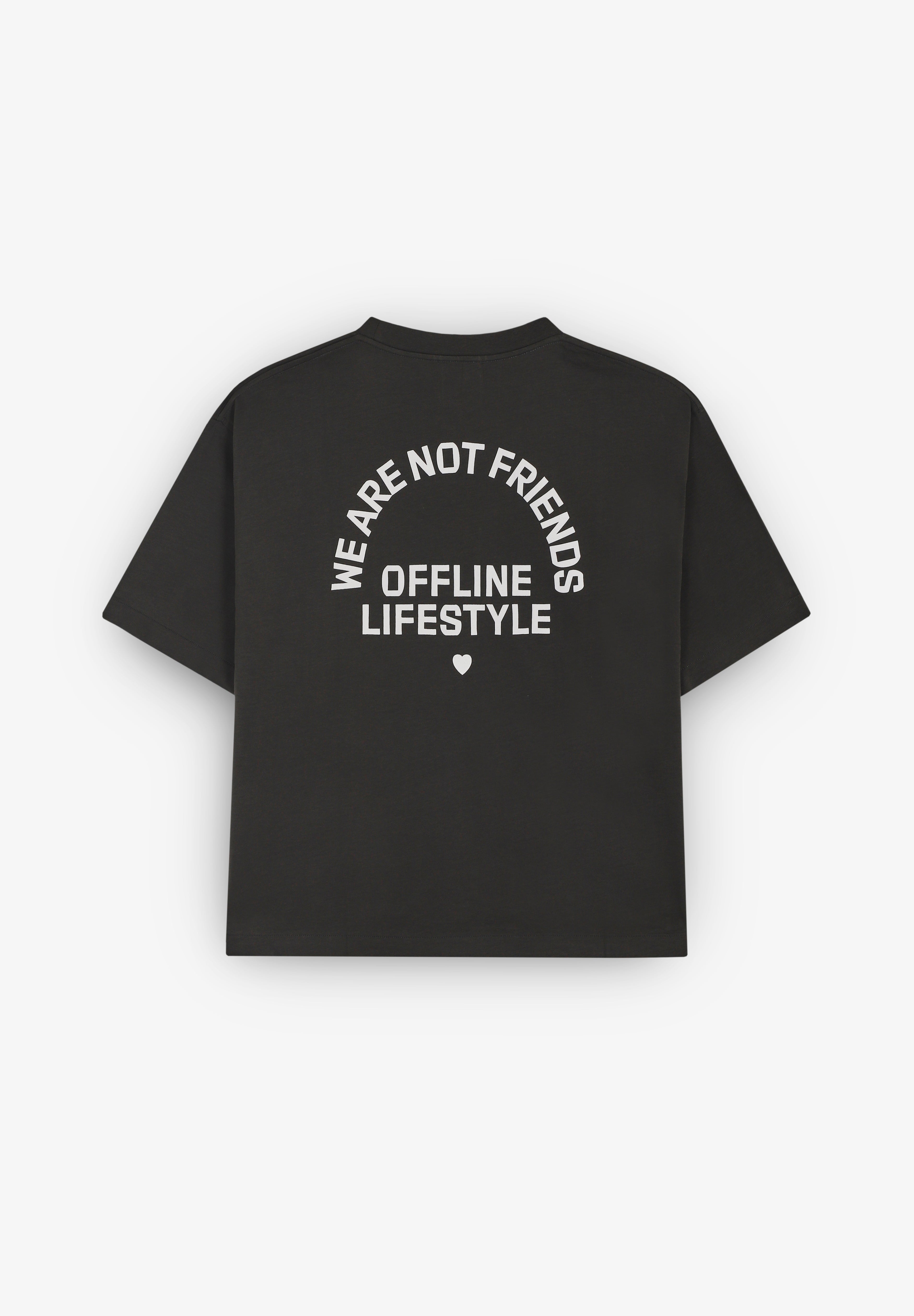WE ARE NOT FRIENDS | CAMISETA BOXY OFFLINE LOVE