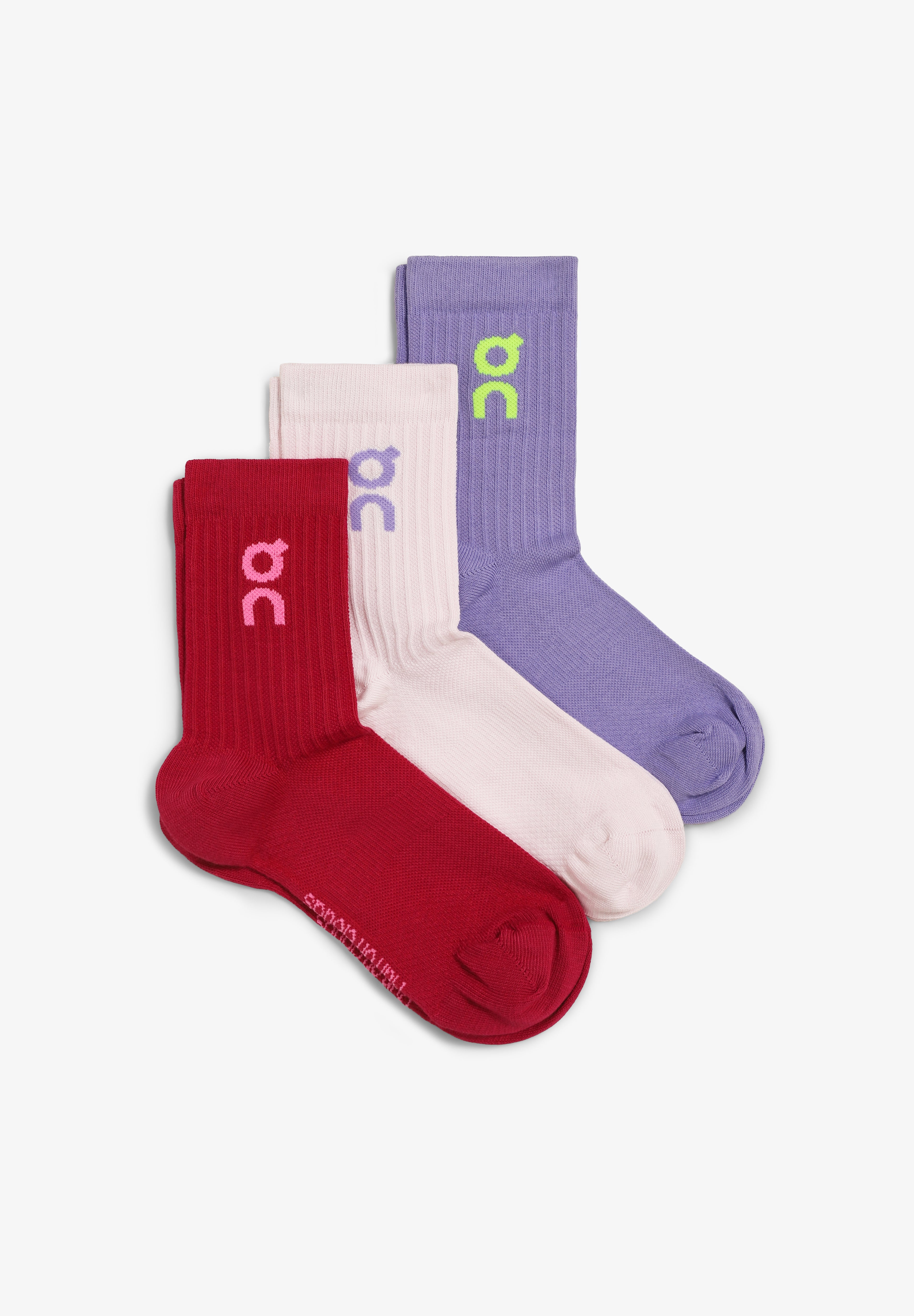 ON | 3-PACK CALCETINES LOGO HIGH MUJER