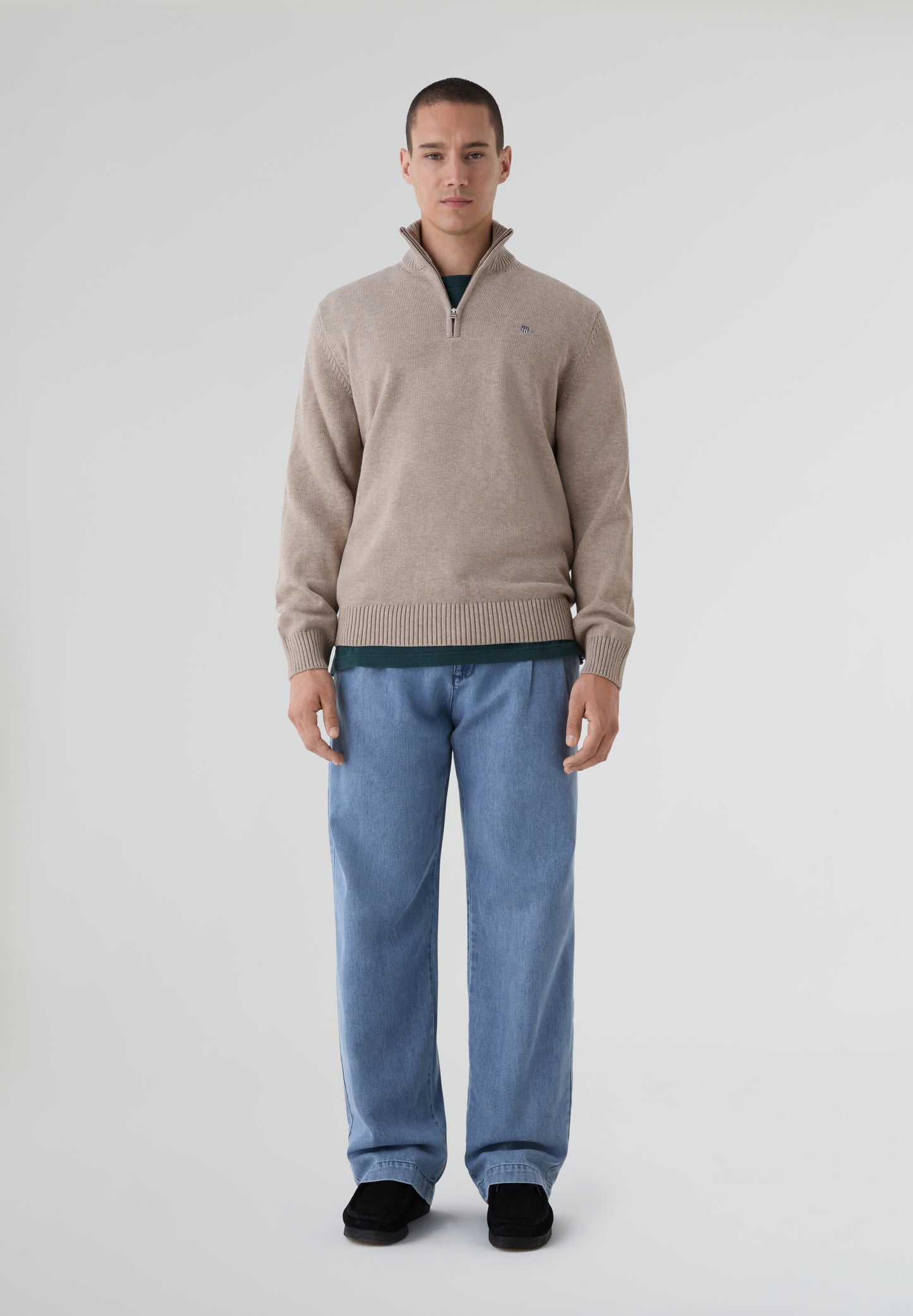 GANT | JERSEY ALGODÓN MEDIA CREMALLERA
