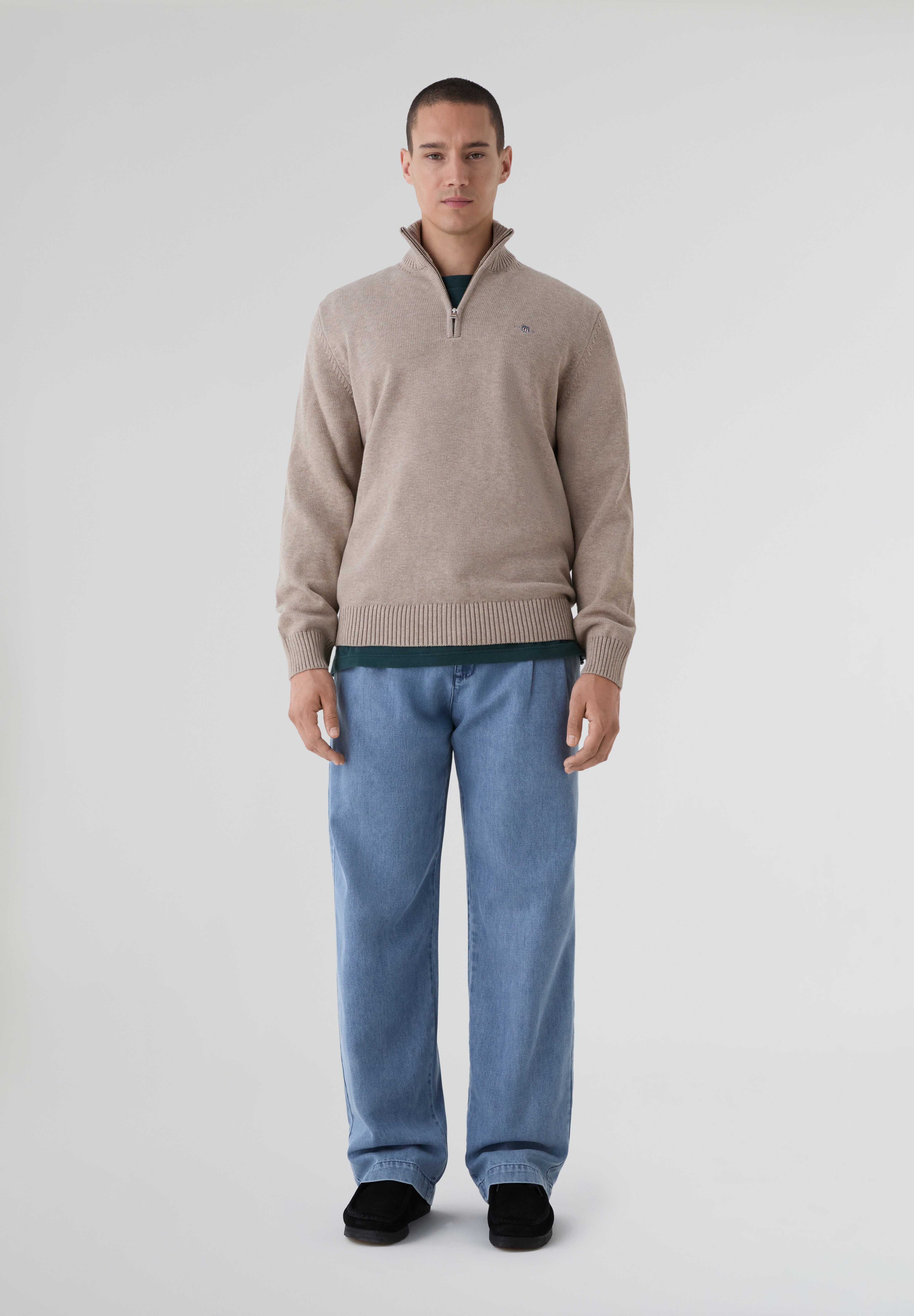 GANT | JERSEY ALGODÓN MEDIA CREMALLERA