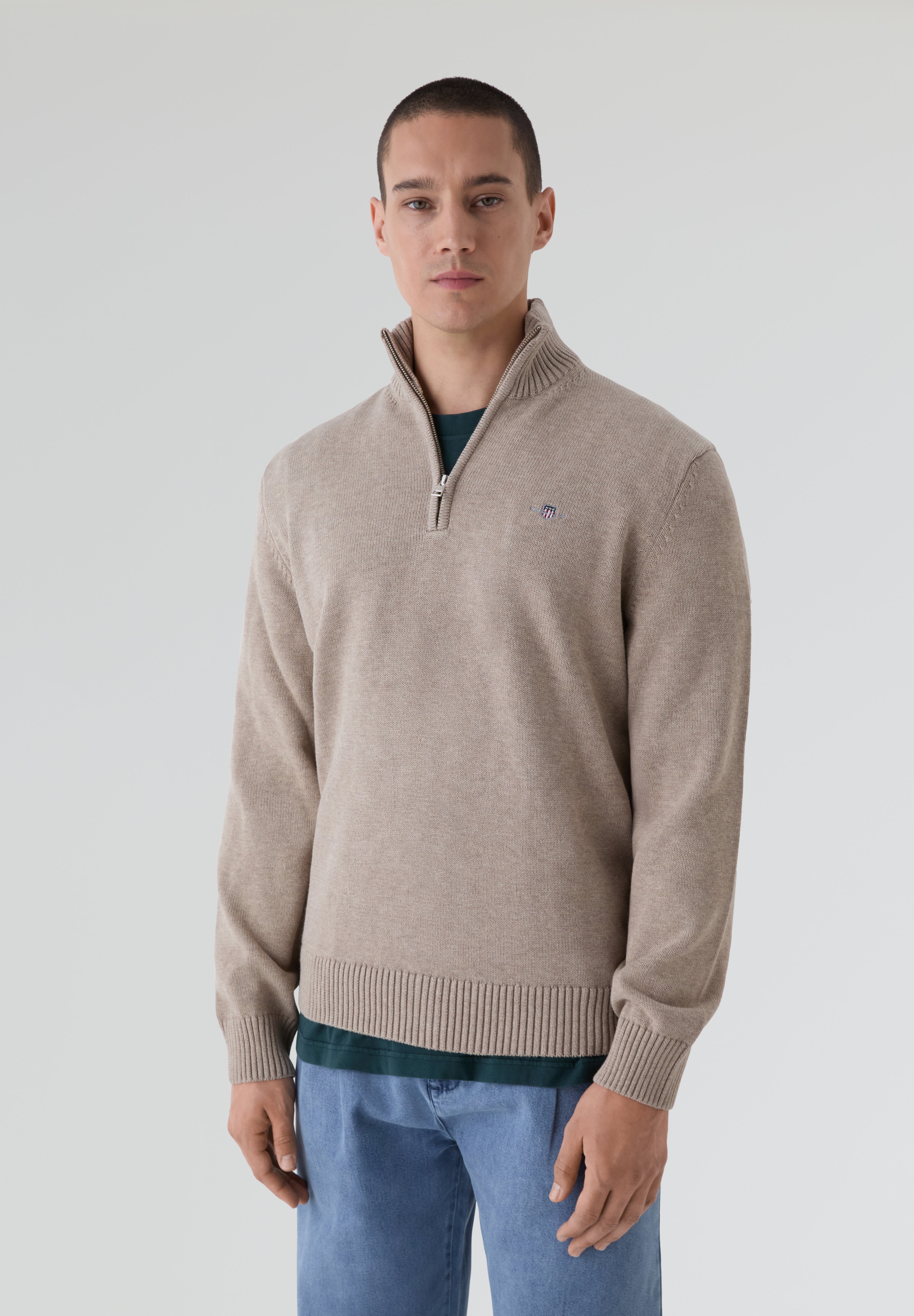 GANT | JERSEY ALGODÓN MEDIA CREMALLERA