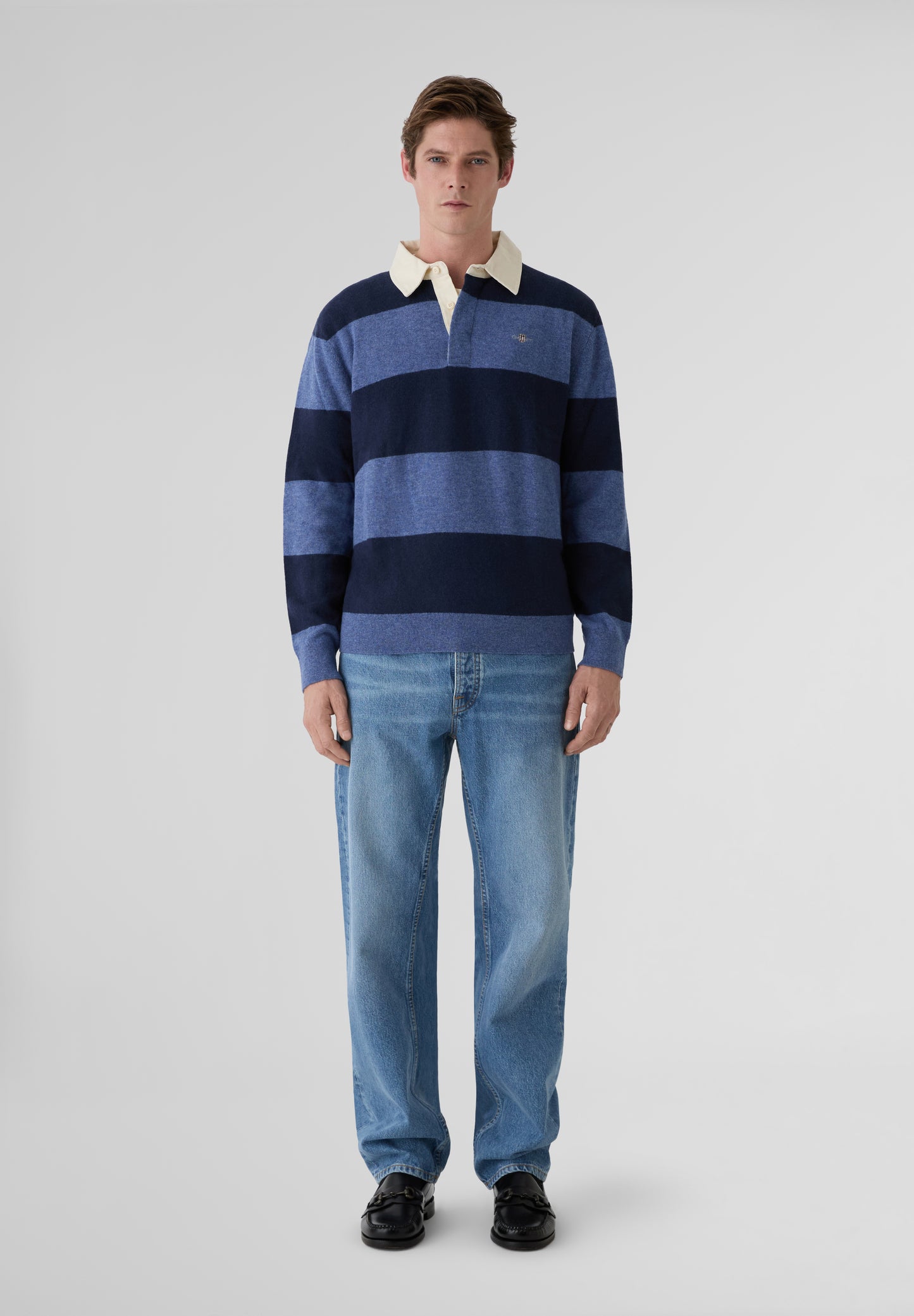 GANT | POLO EXTRAFINE LAMBSWOOL STRIPED