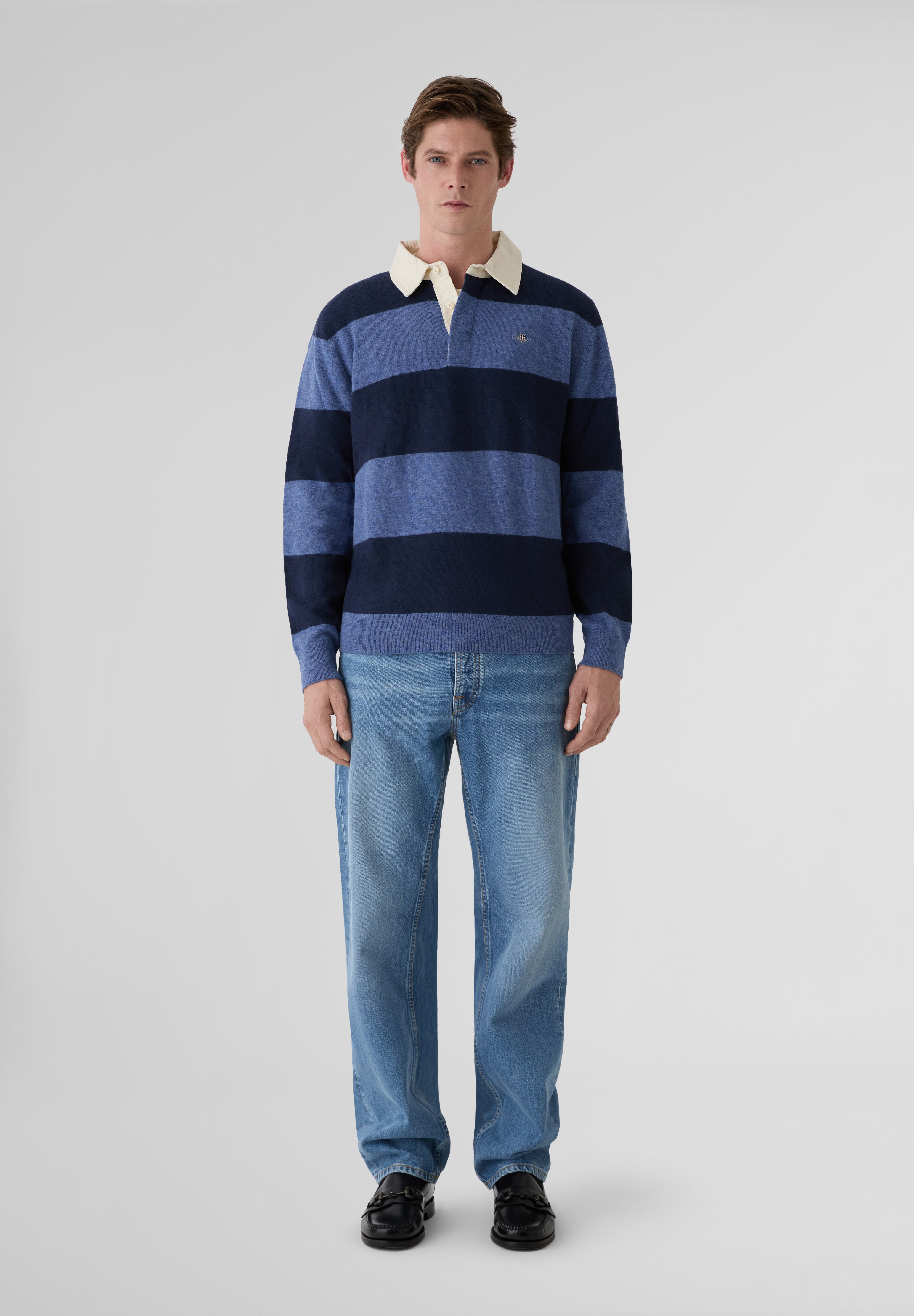 GANT | POLO EXTRAFINE LAMBSWOOL STRIPED