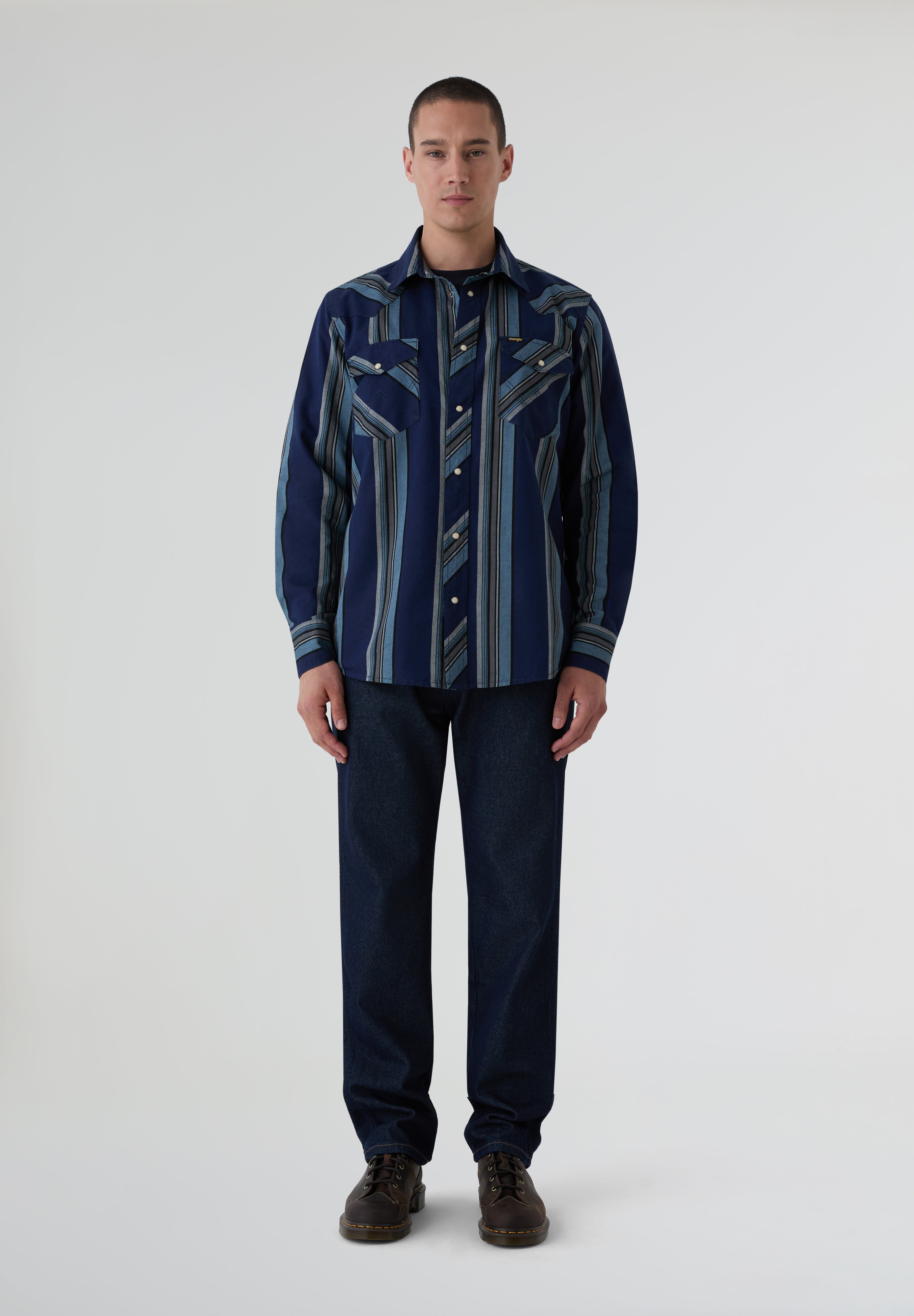 WRANGLER | CAMISA WESTERN INDIGO