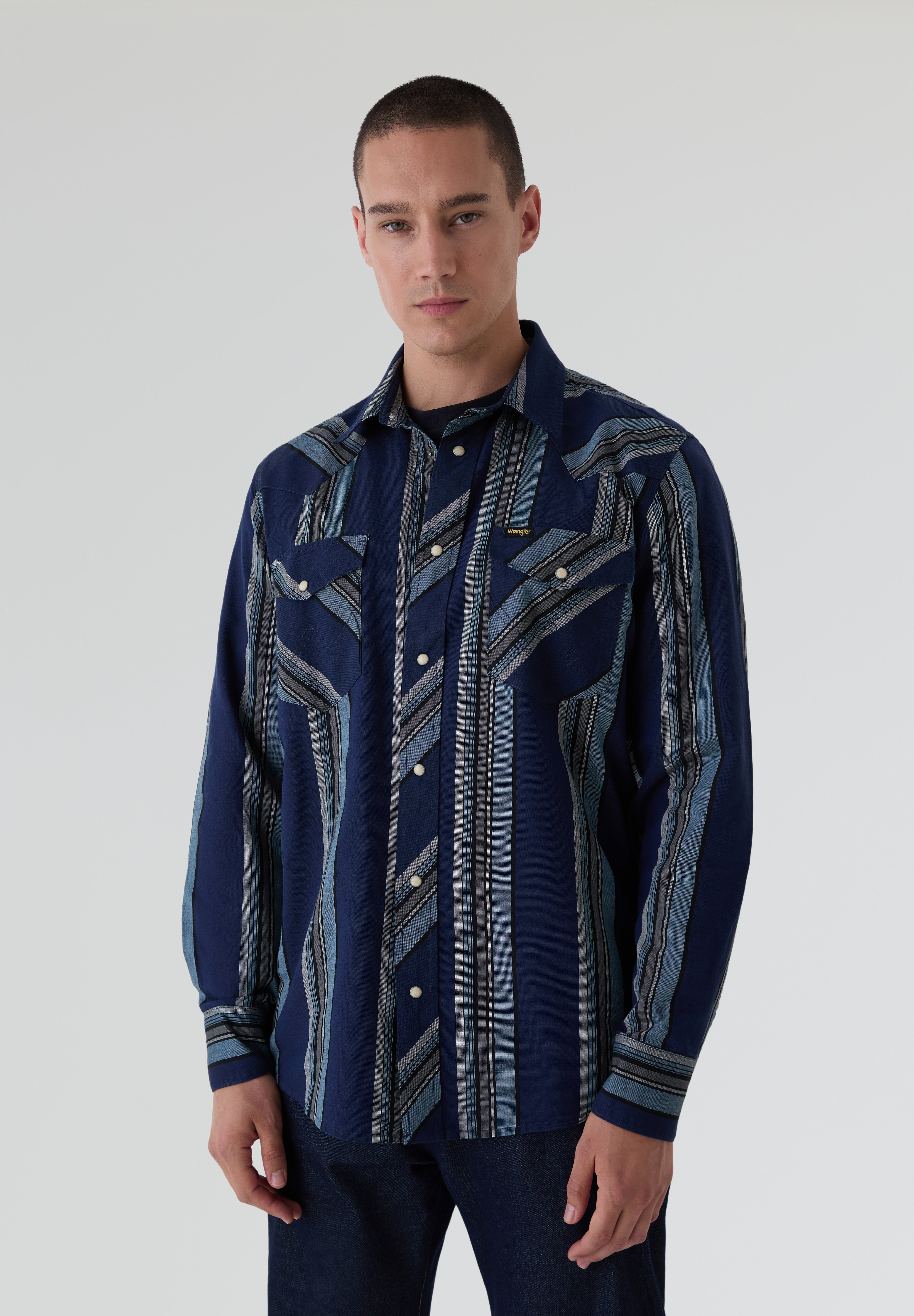 WRANGLER | CAMISA WESTERN INDIGO