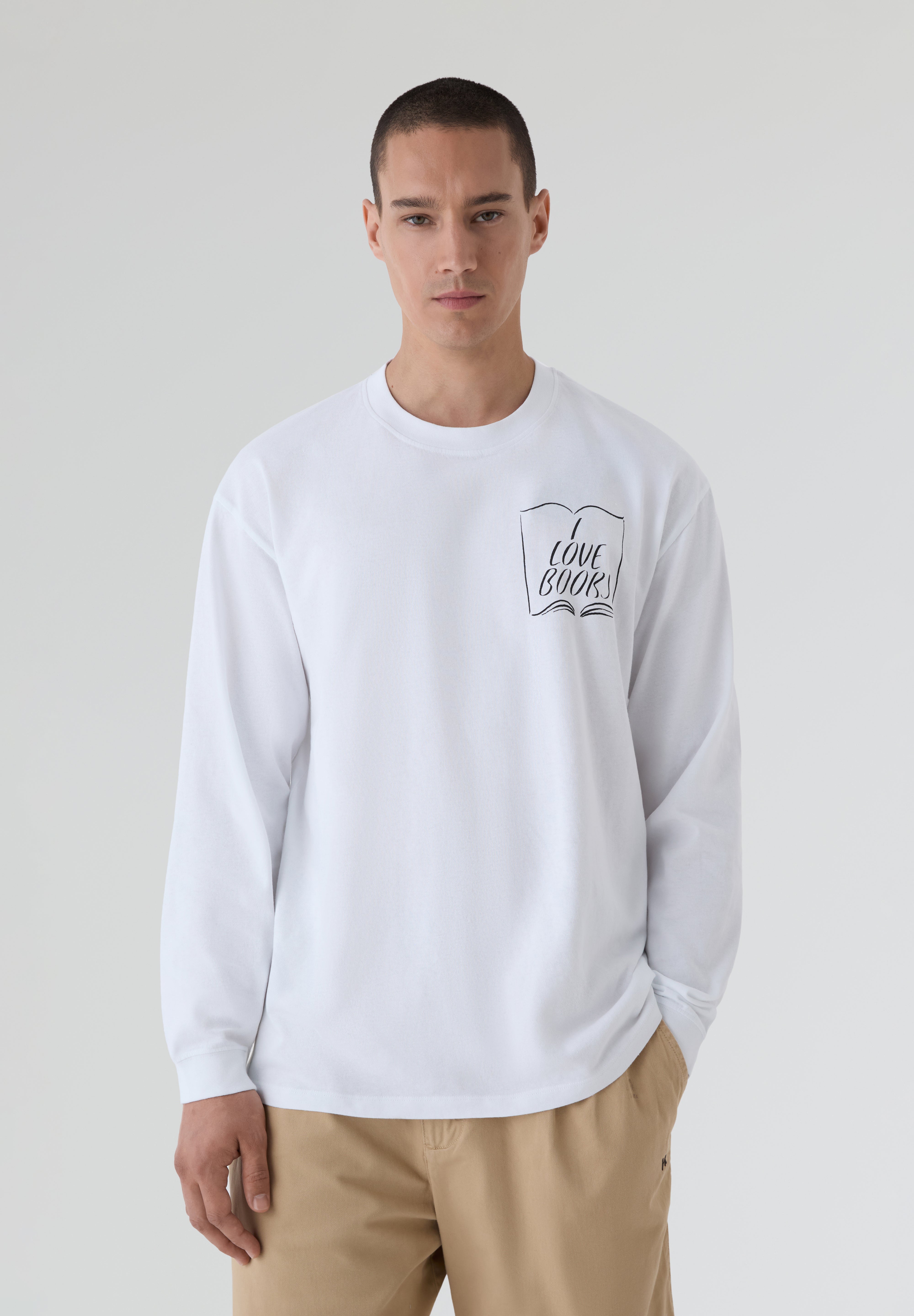 EDWIN | CAMISETA MANGA LARGA I LOVE BOOKS