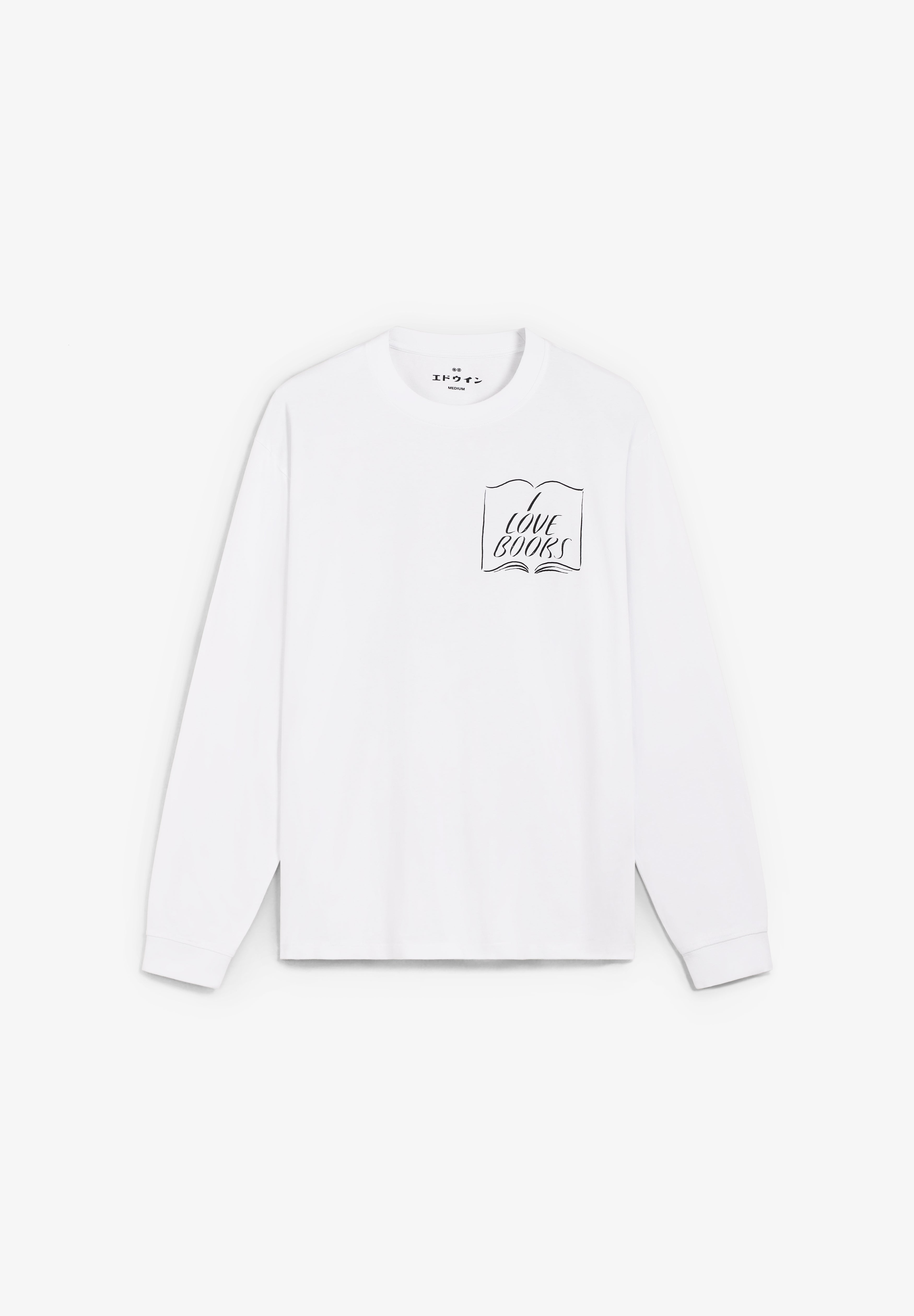 EDWIN | CAMISETA MANGA LARGA I LOVE BOOKS