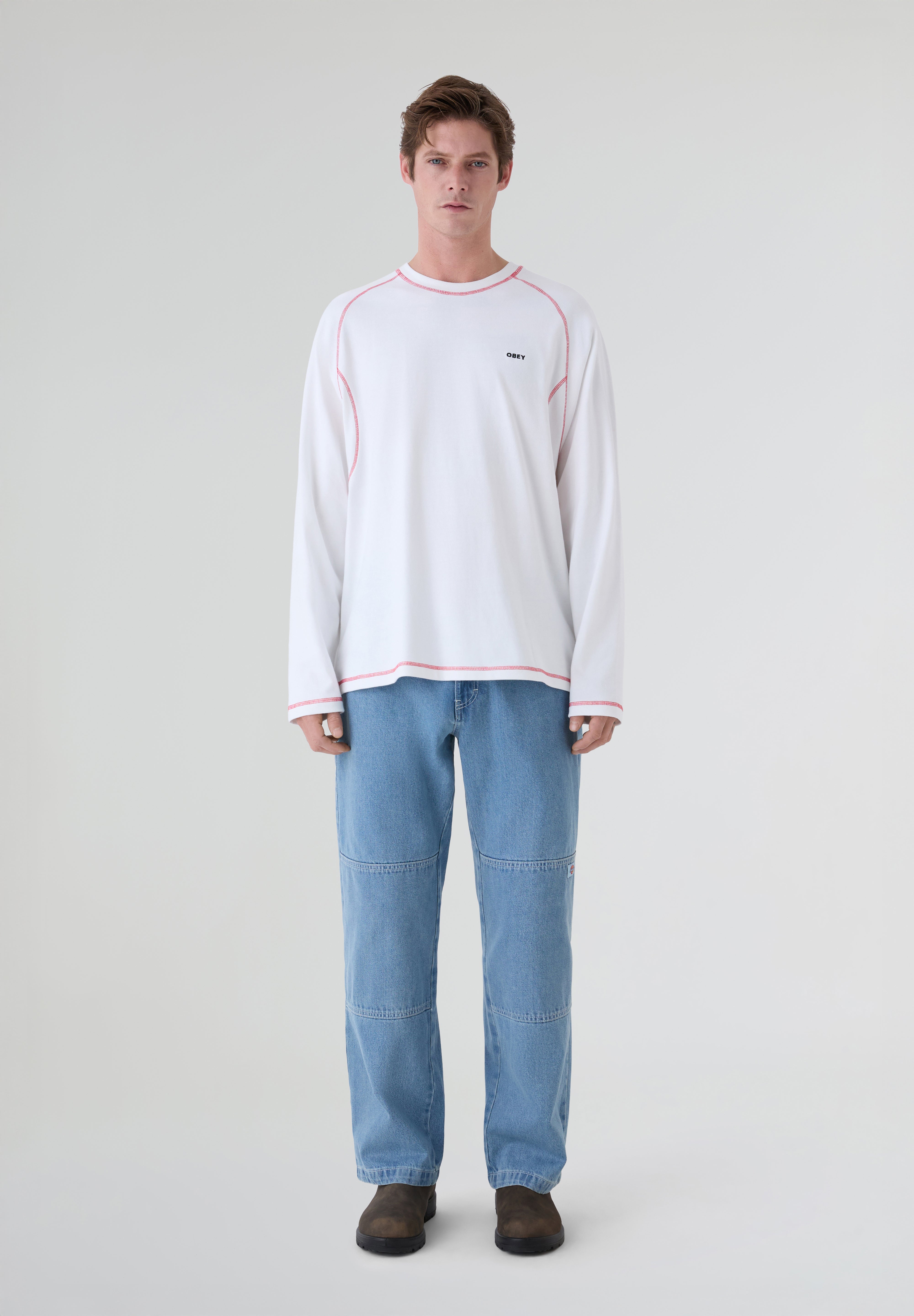 OBEY | CAMISETA AARON CONTRAST STITCH