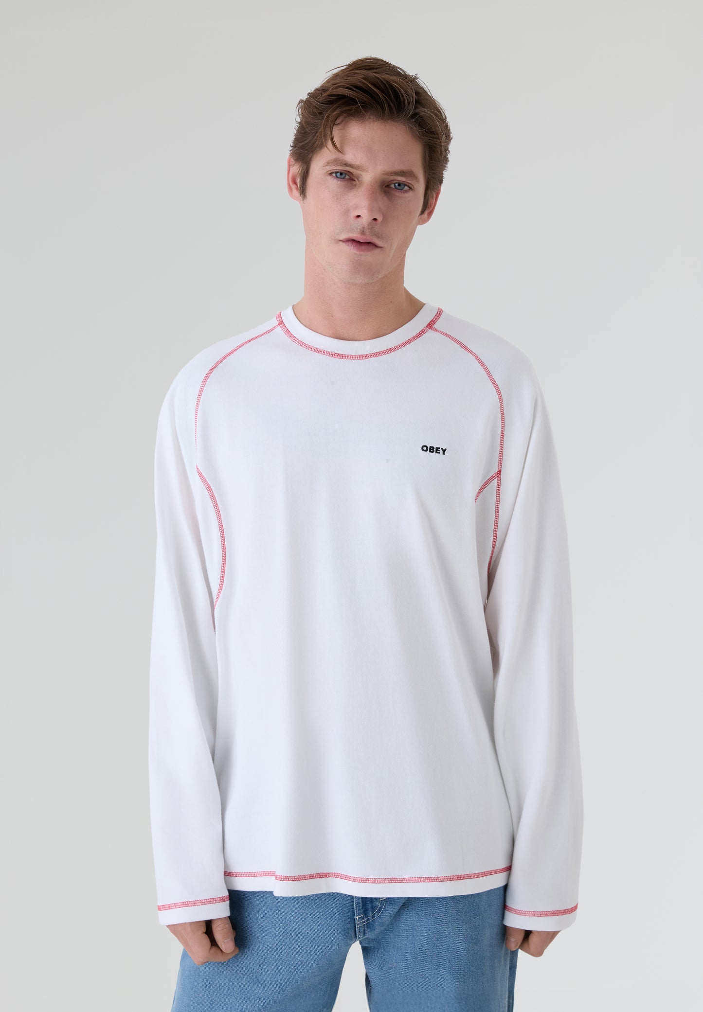 OBEY | CAMISETA AARON CONTRAST STITCH