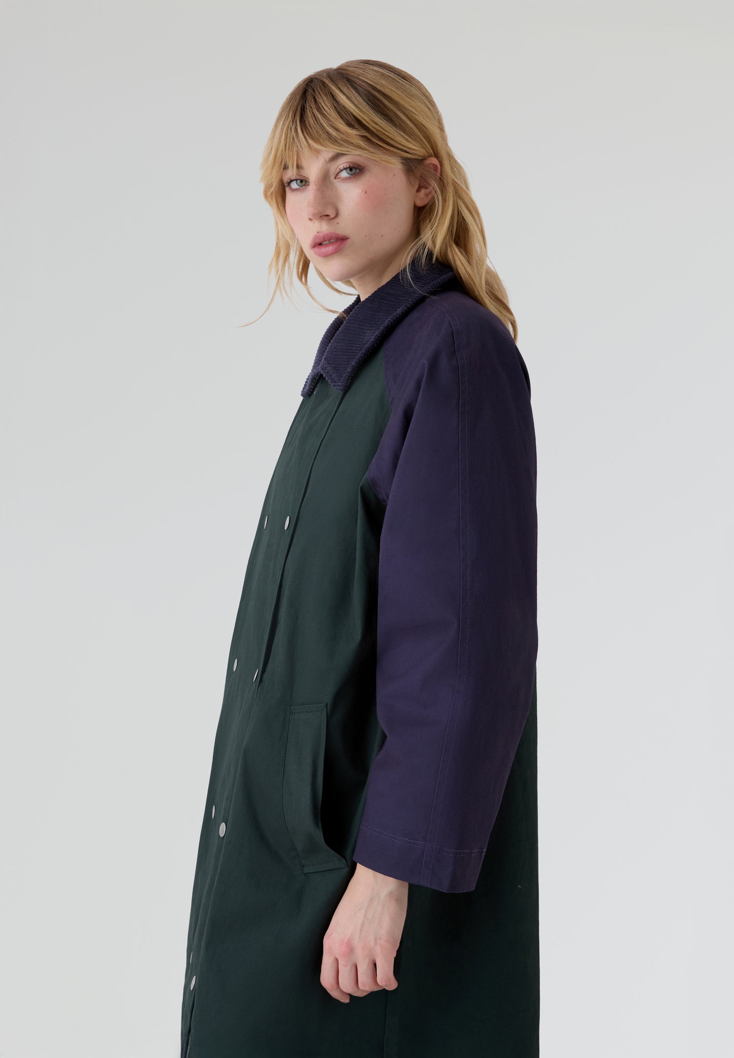 THE TINY BIG SISTER | GABARDINA COLOR BLOCKED