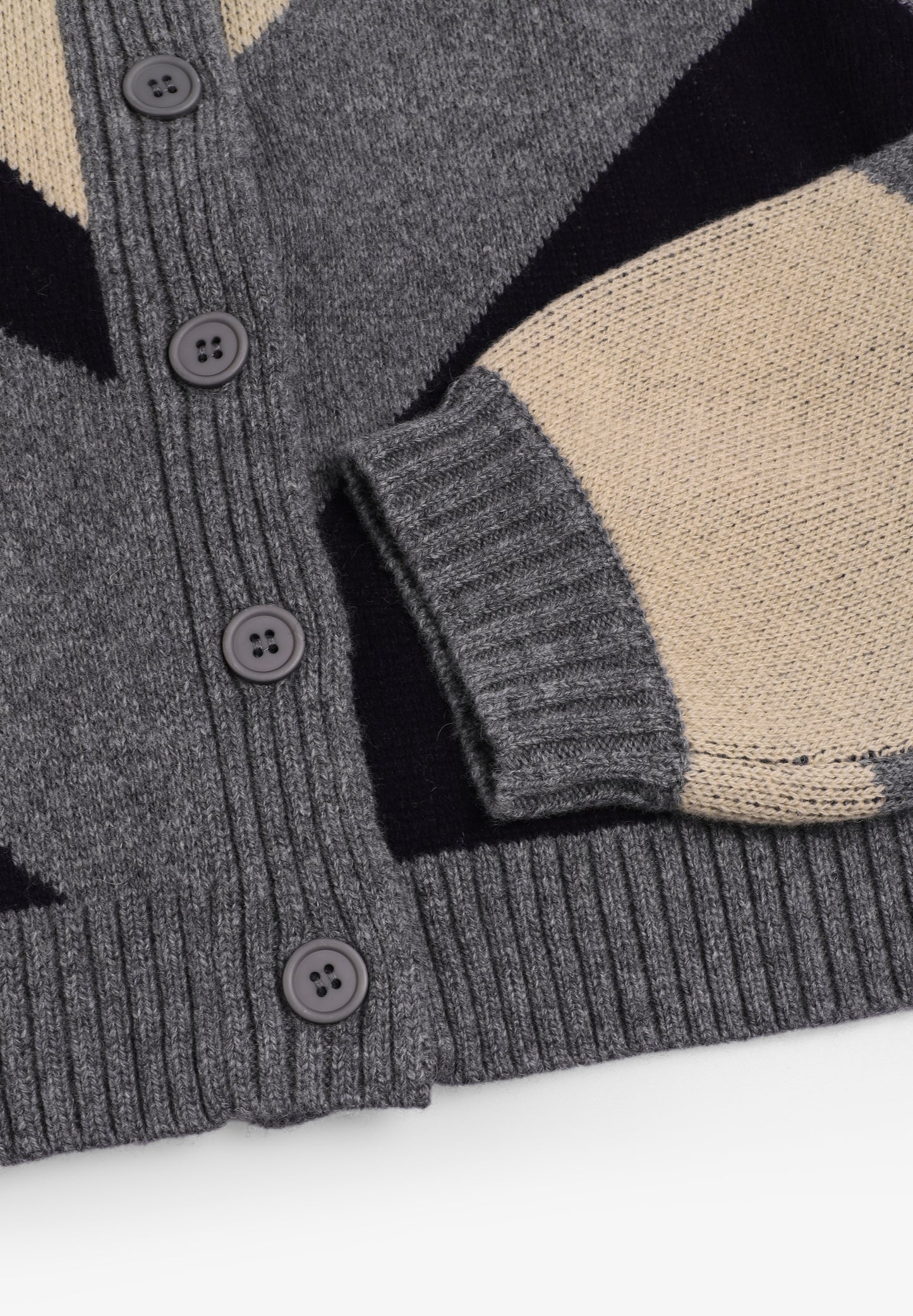 THE TINY BIG SISTER | CARDIGAN BELEN GEOMÉTRICO